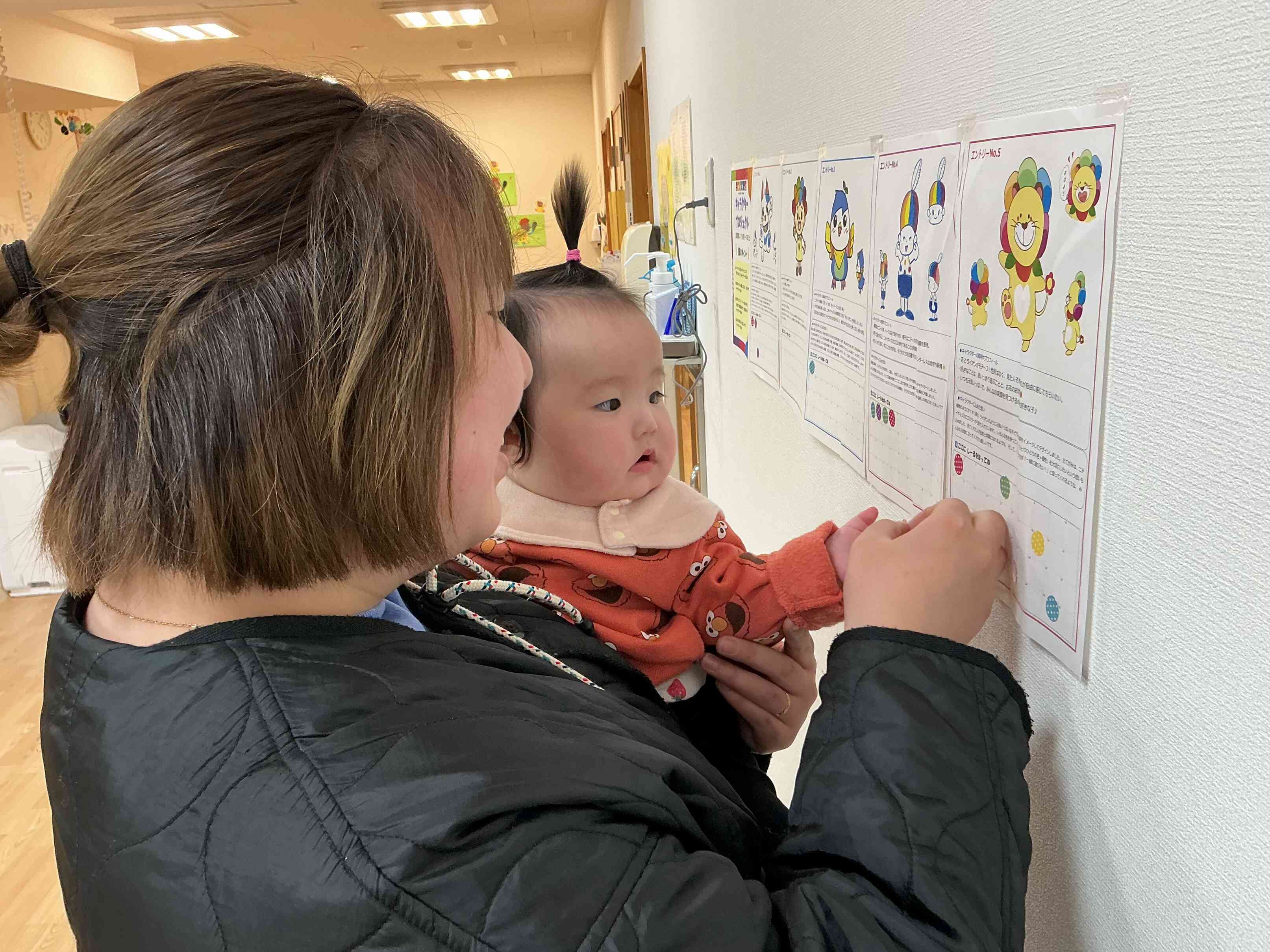ニチイキッズキャラクターのシール投票がありました☆