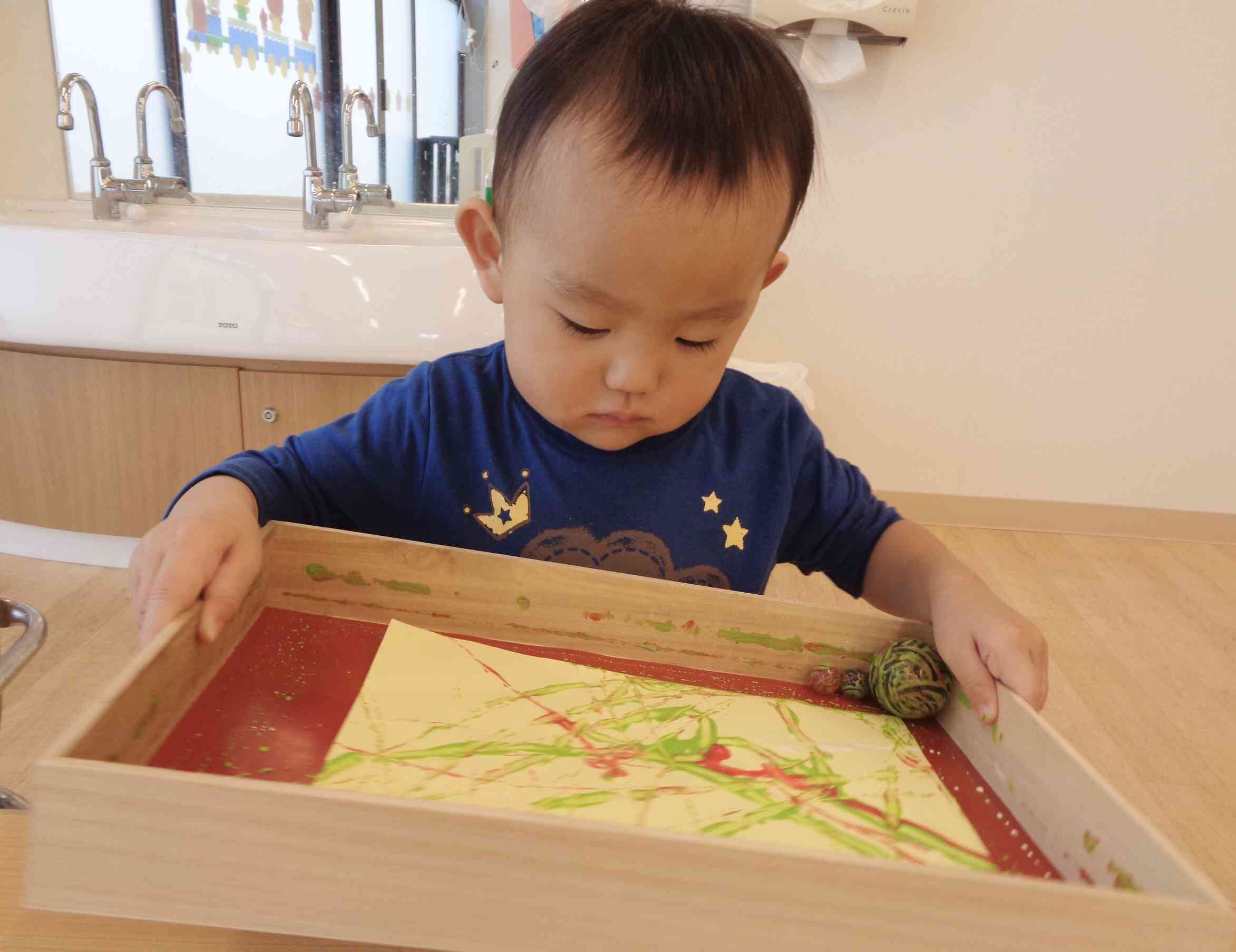 11月の制作♪あひる組(1歳児)