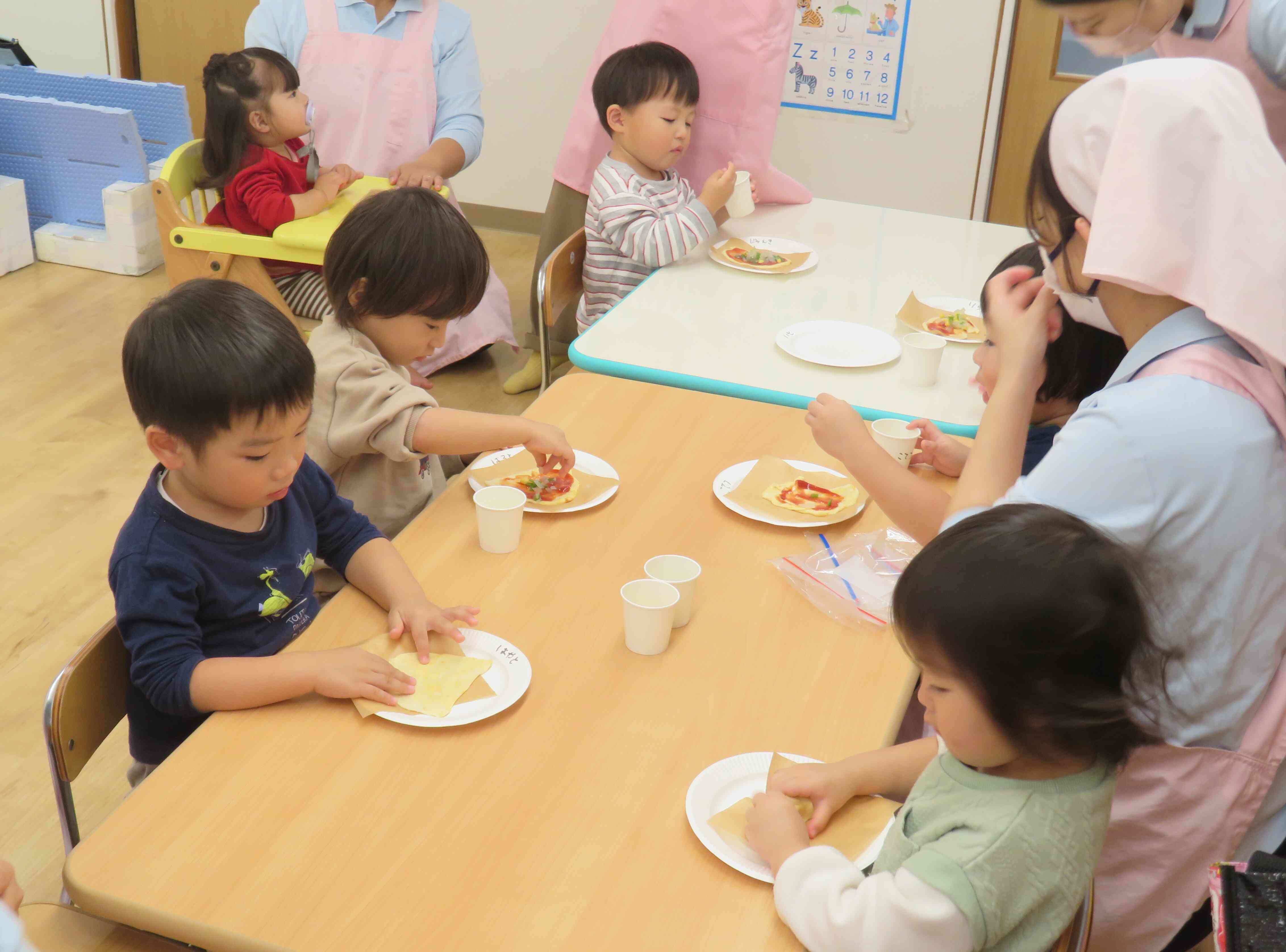 【食育】ハロウィンピザ作り