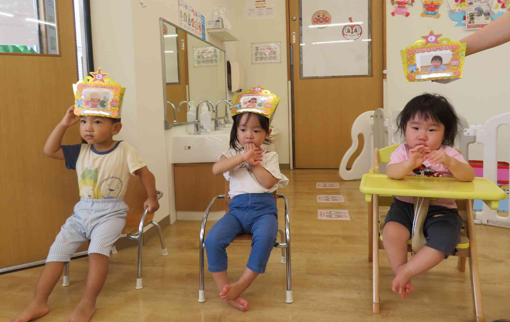 8月のお誕生日会と英会話