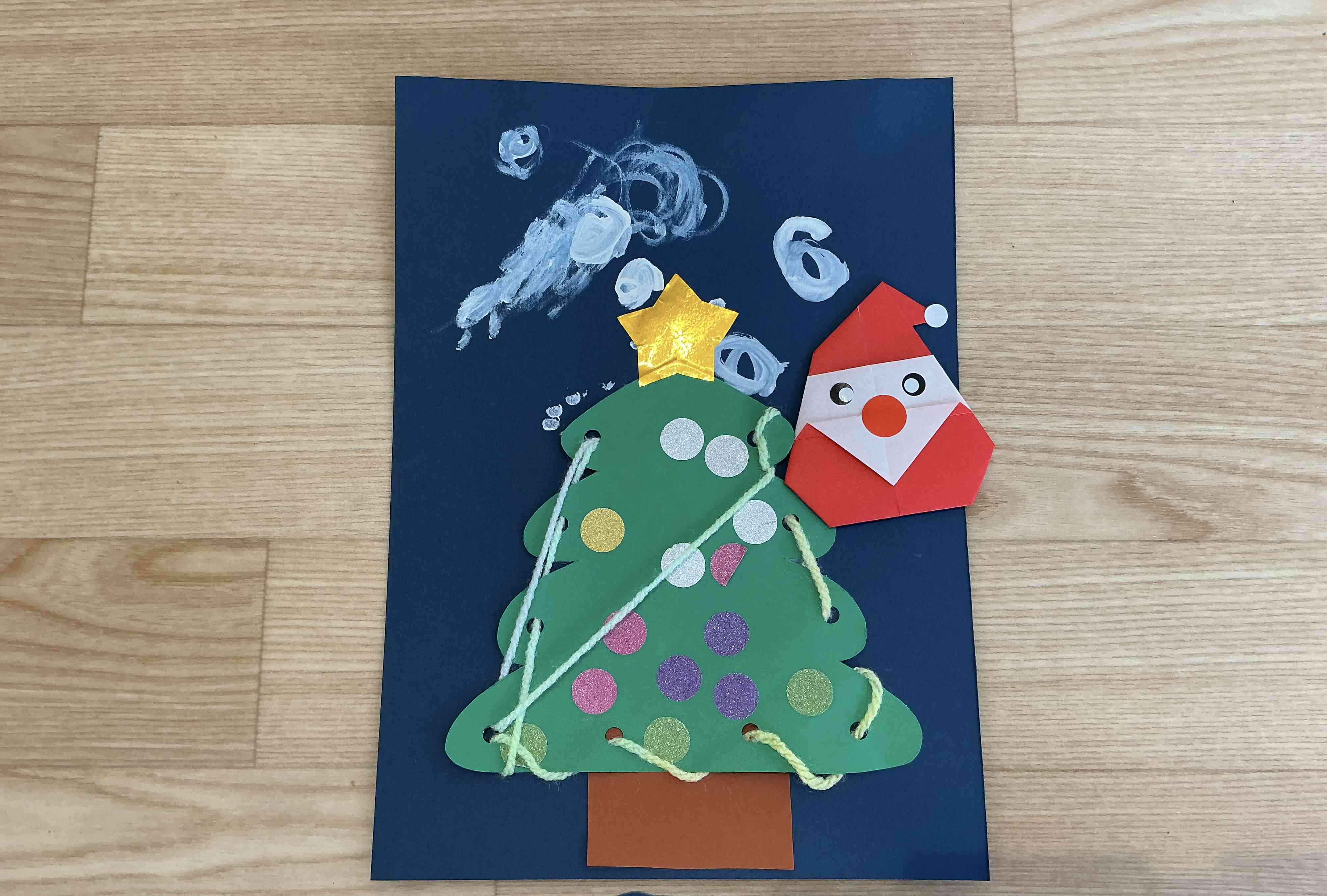 クリスマスツリーができたよ⭐︎(うさぎ組)