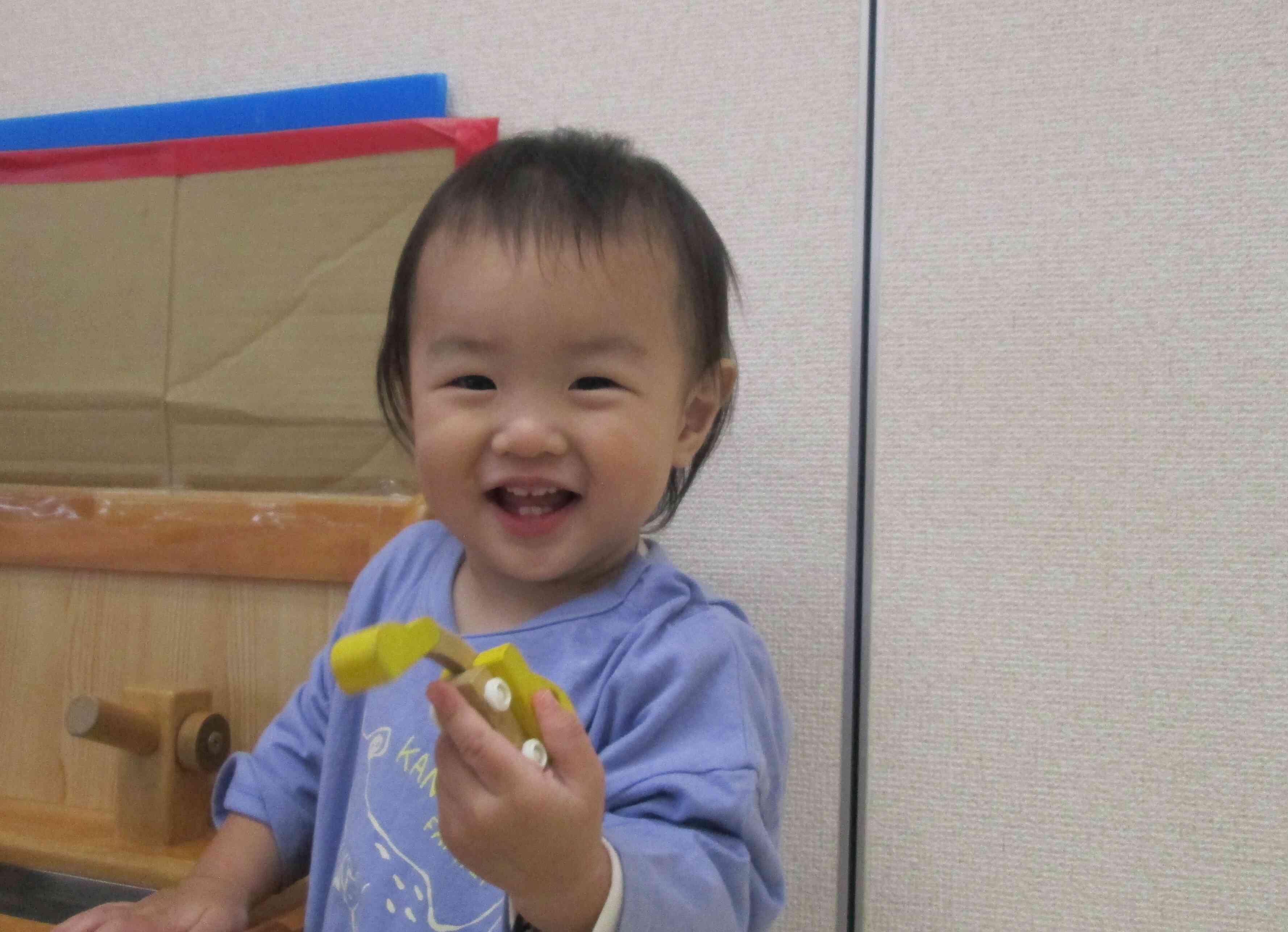 Hくんもすっかり慣れてくれて笑顔をたくさんみせてくれるようになりました。