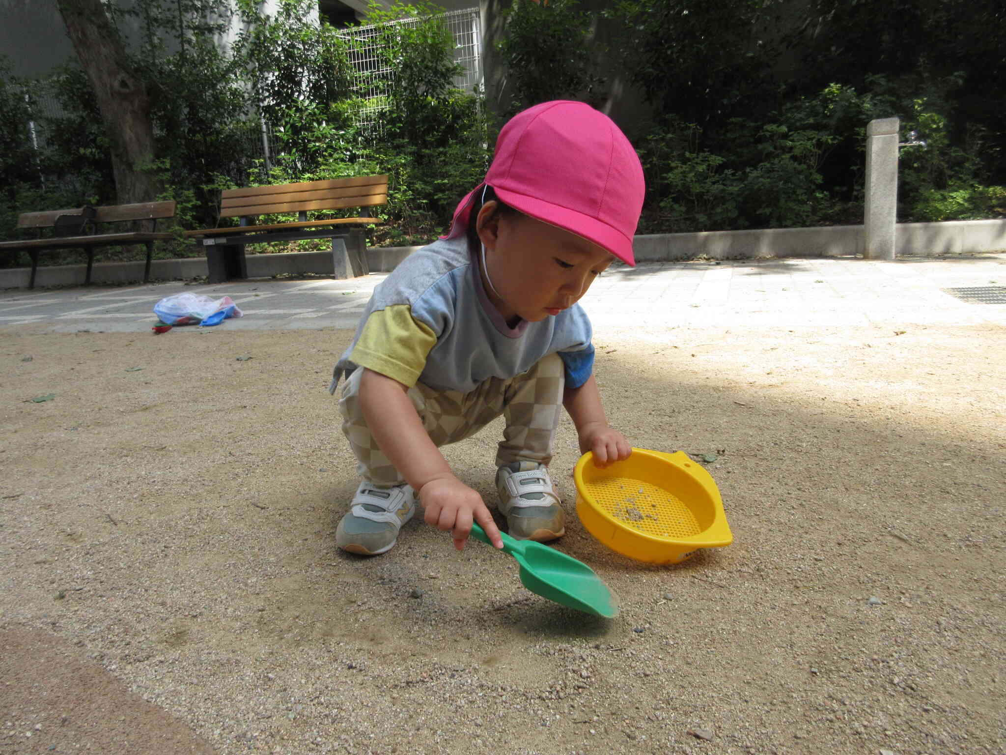 公園で遊んだよ!