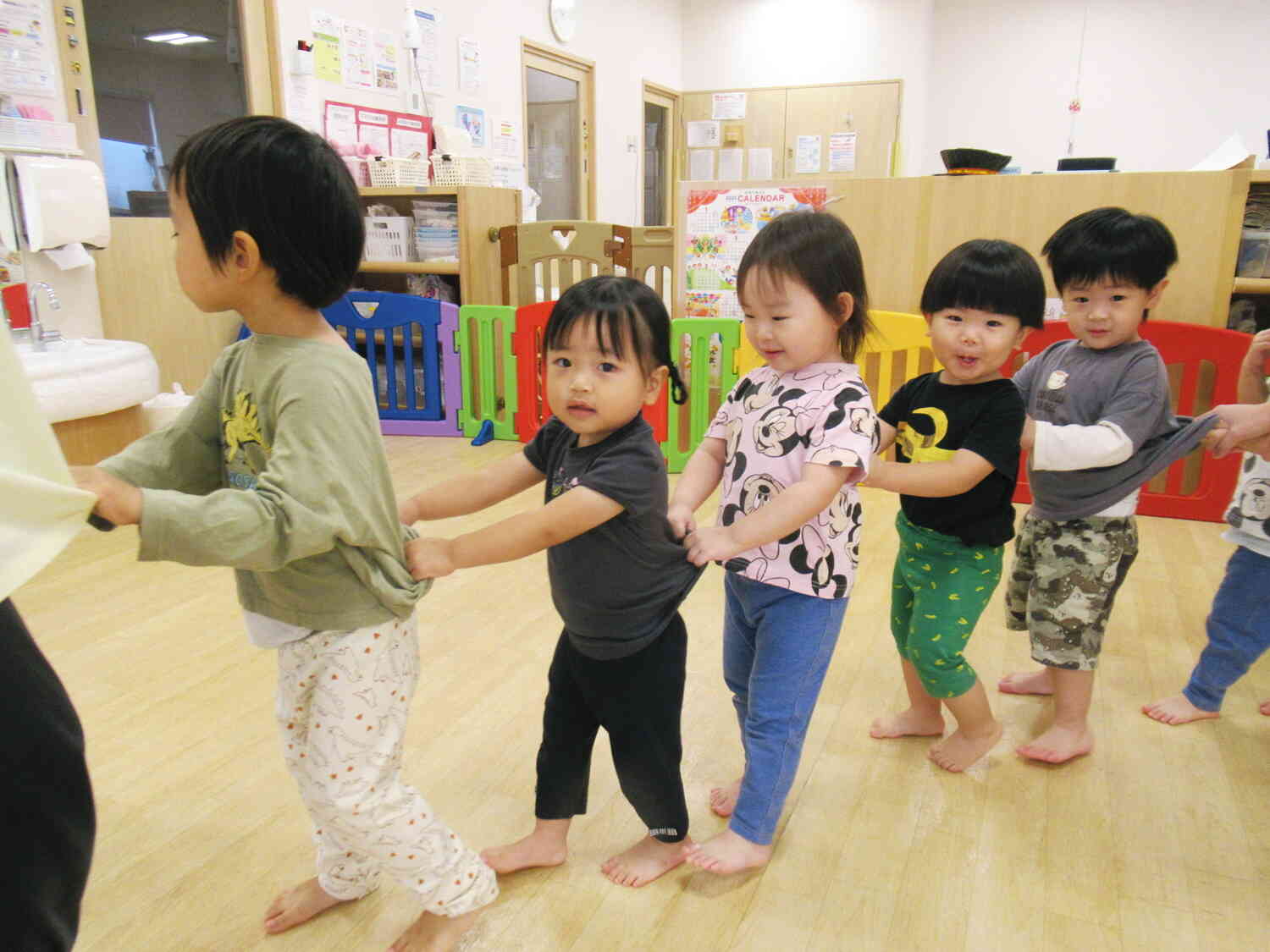 みんなで電車ごっこ♪