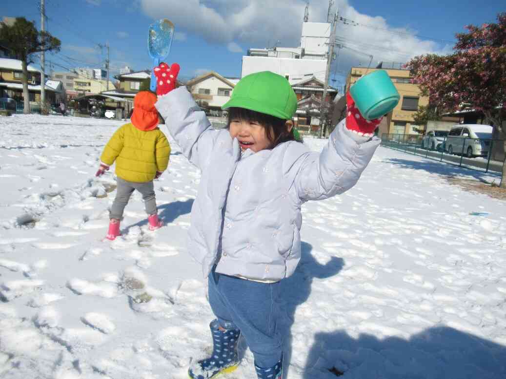 雪遊び~♪(戸外編)
