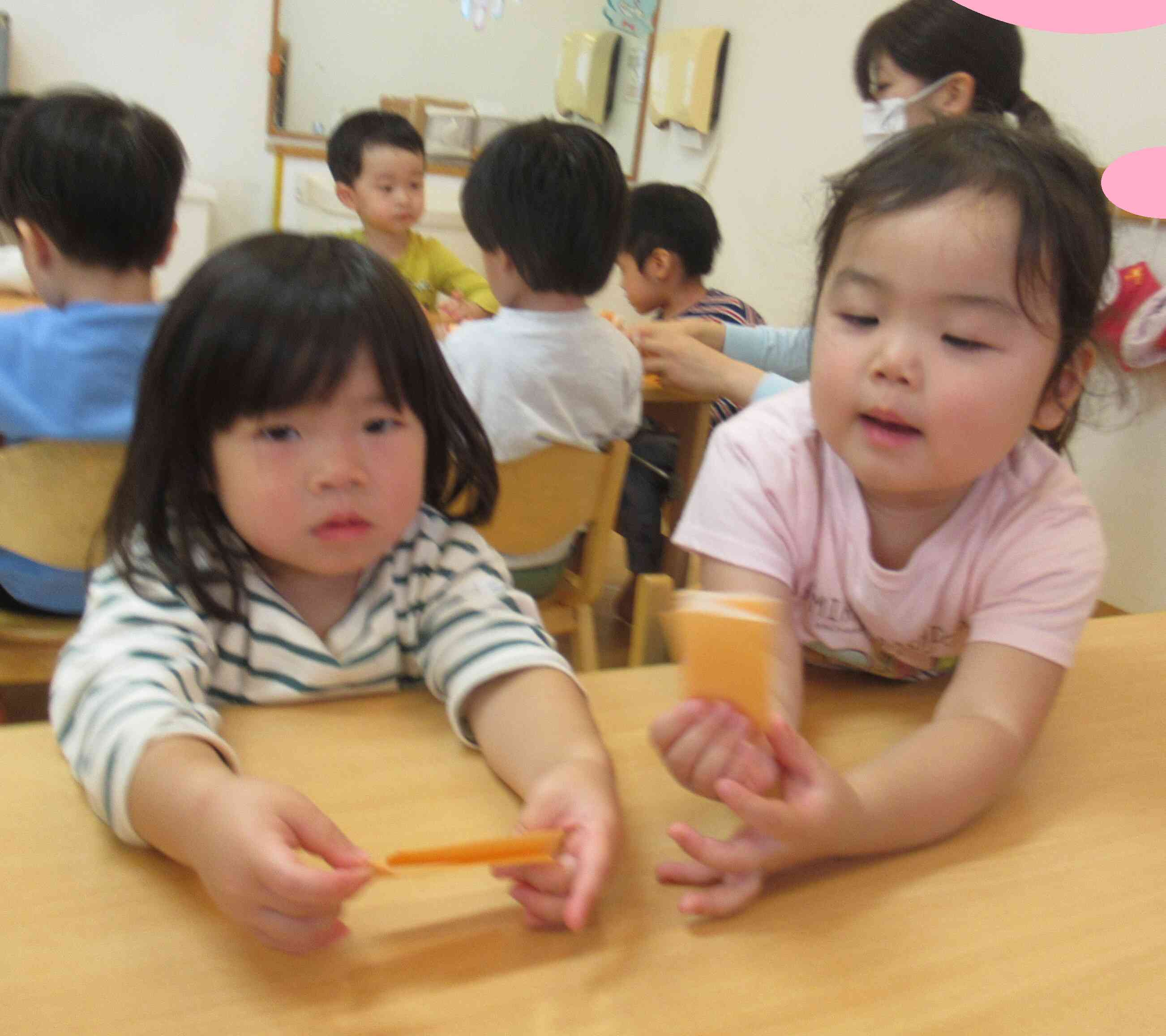 折り紙製作(うさぎ組)