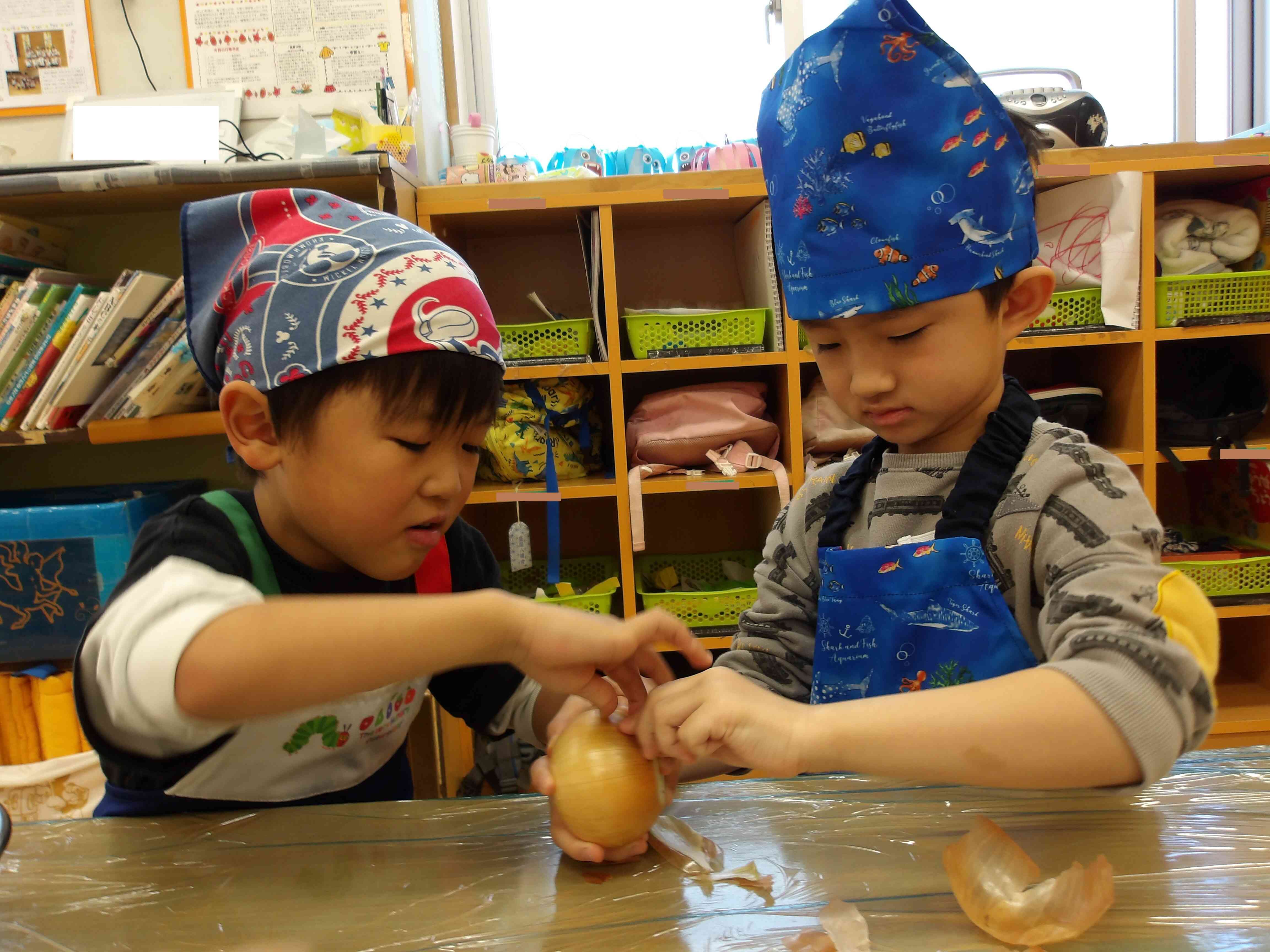 焼きそばクッキング(きりん組)