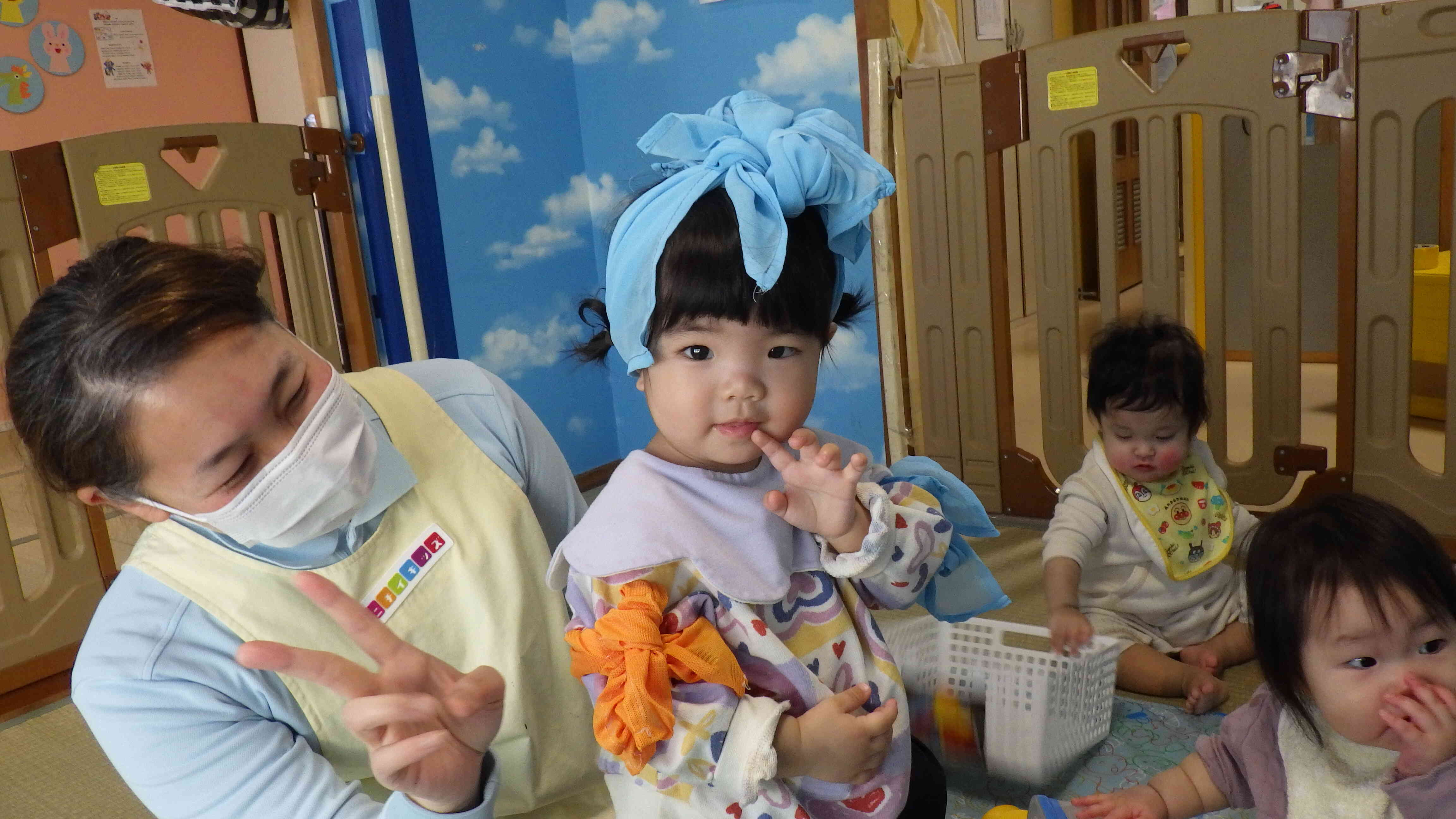 みてみて~りぼんつけたんだ♪