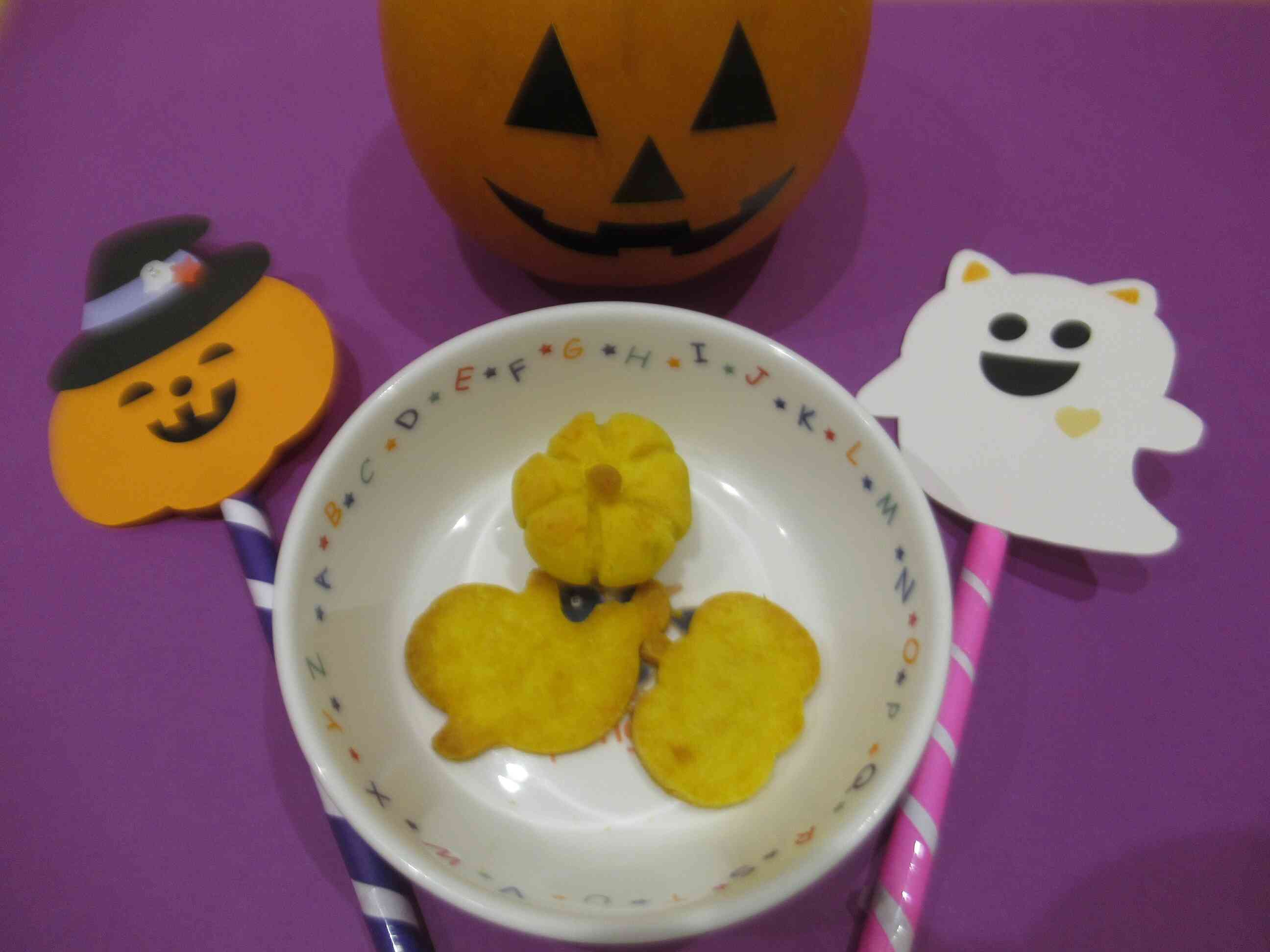 10月のおやつ「ハロウィンクッキー」