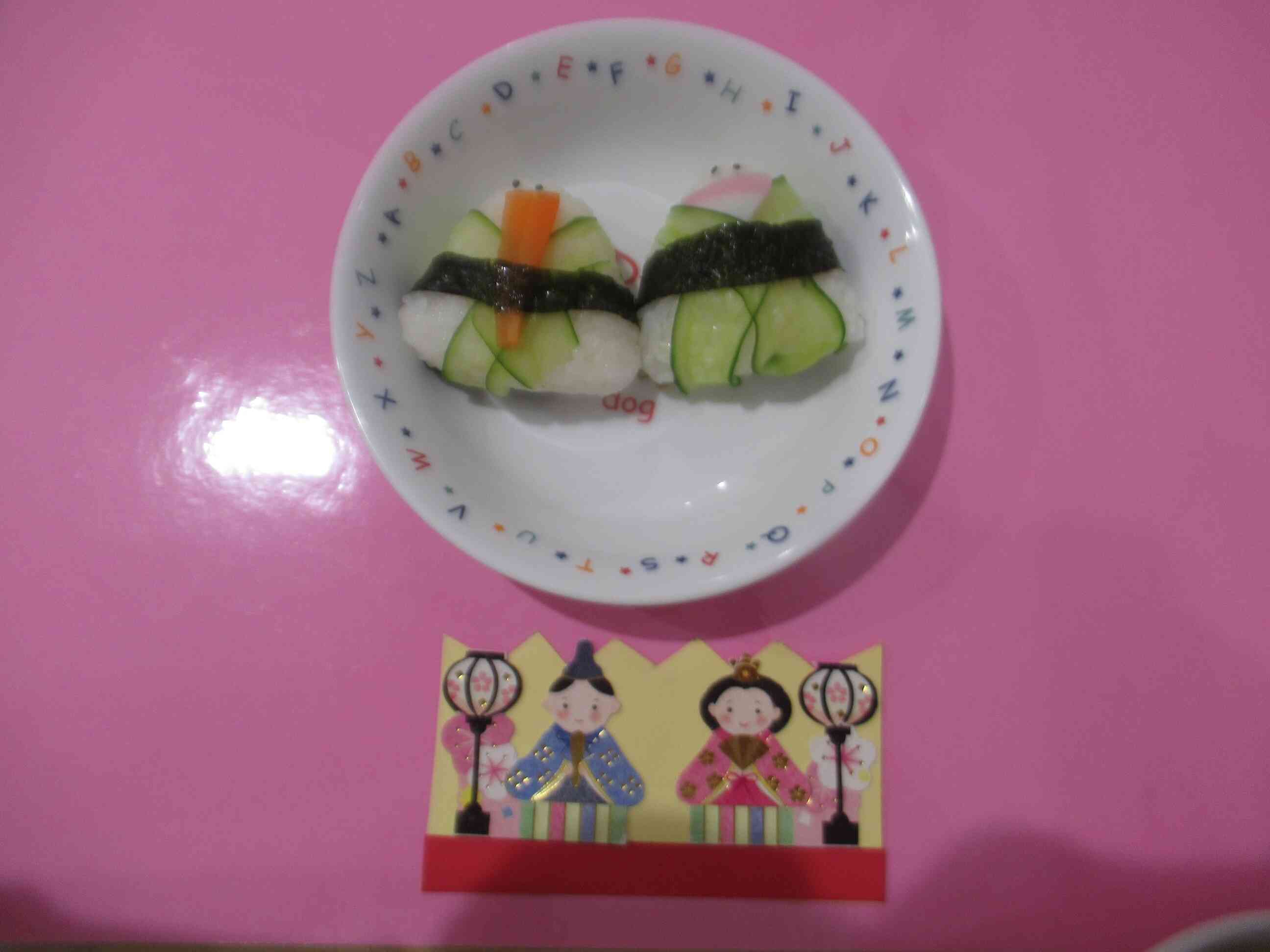 お雛様おにぎり