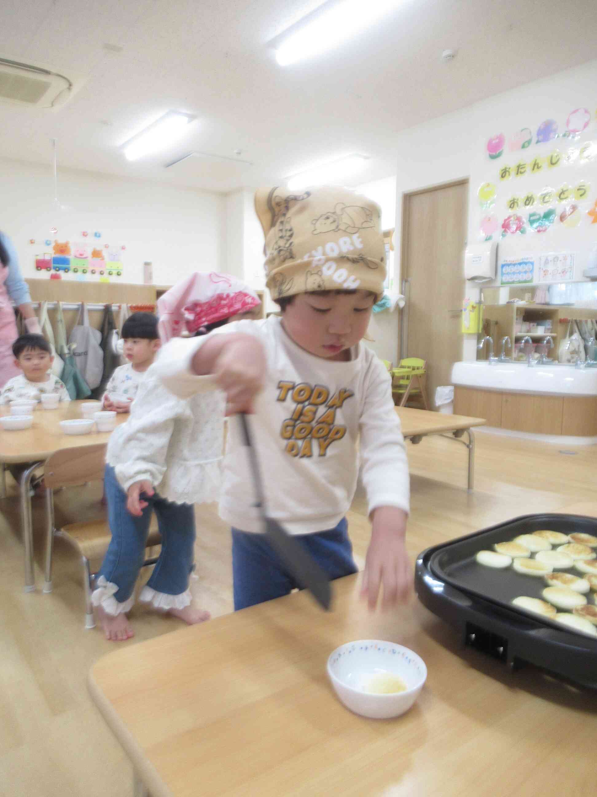 ホットケーキ、いただきまーす