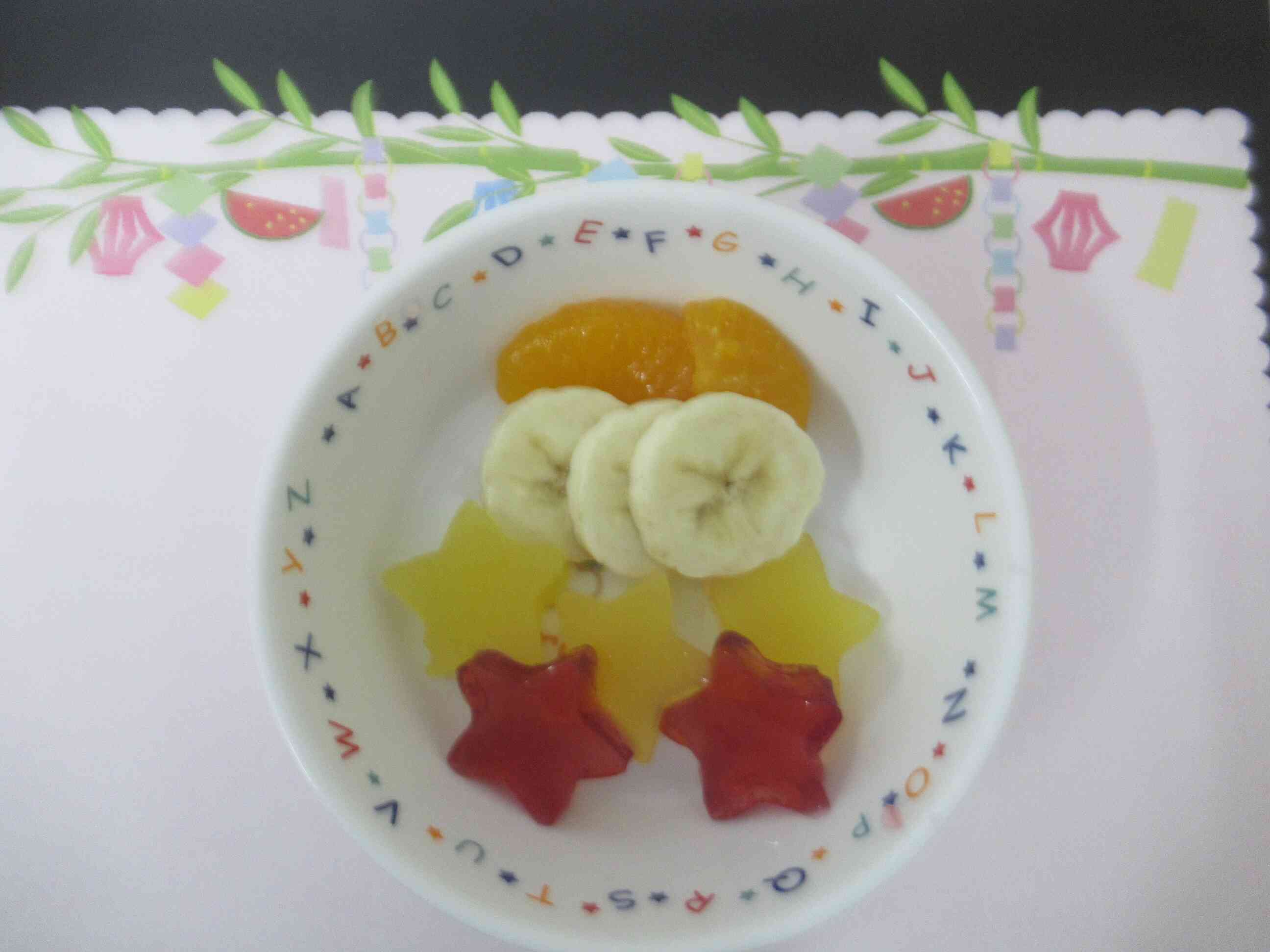 ７月のおやつ「七夕キラキラゼリー」