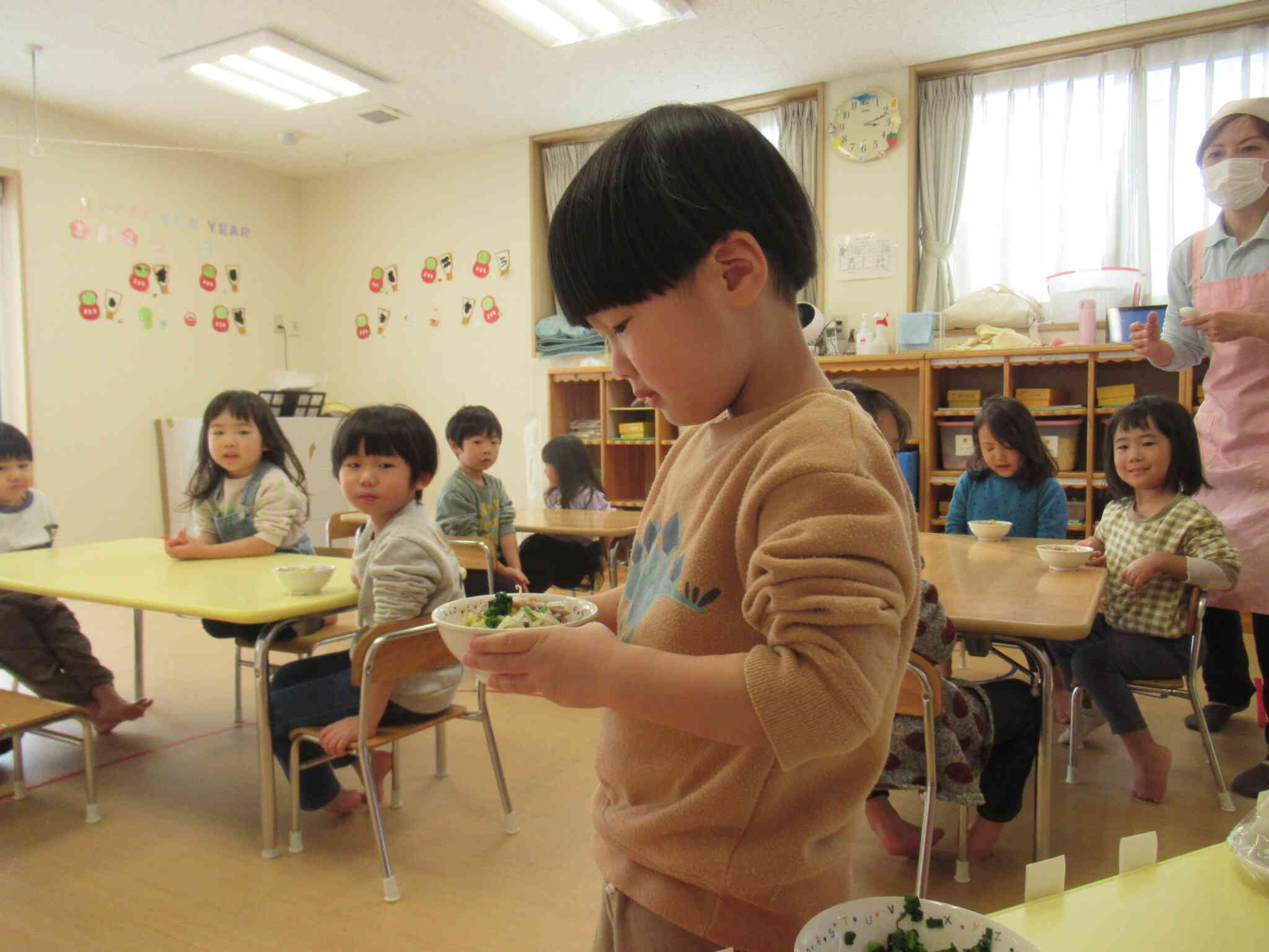 自分の席まで上手に運べます♪