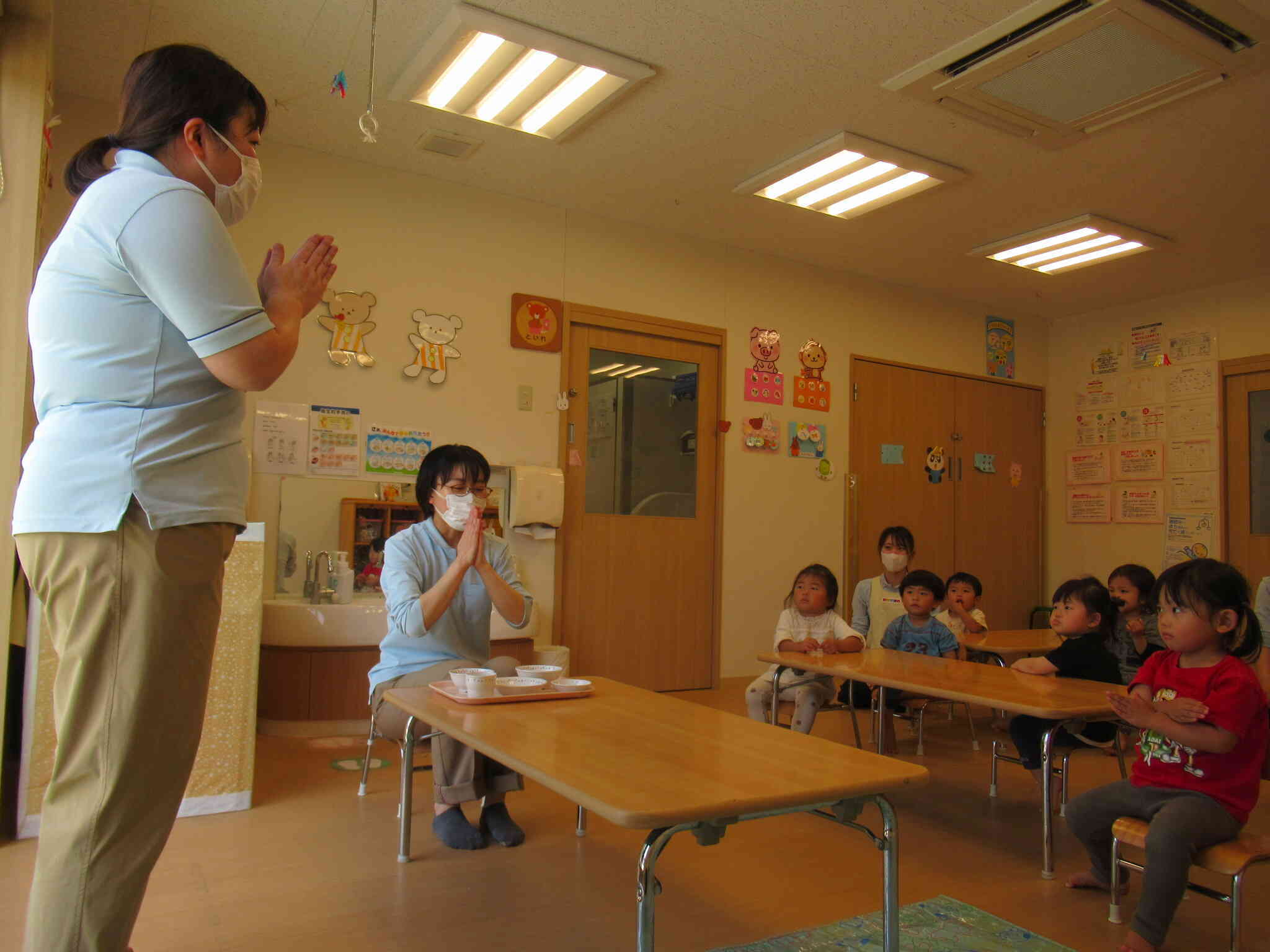 食事のマナーについて～うさぎ組さん～