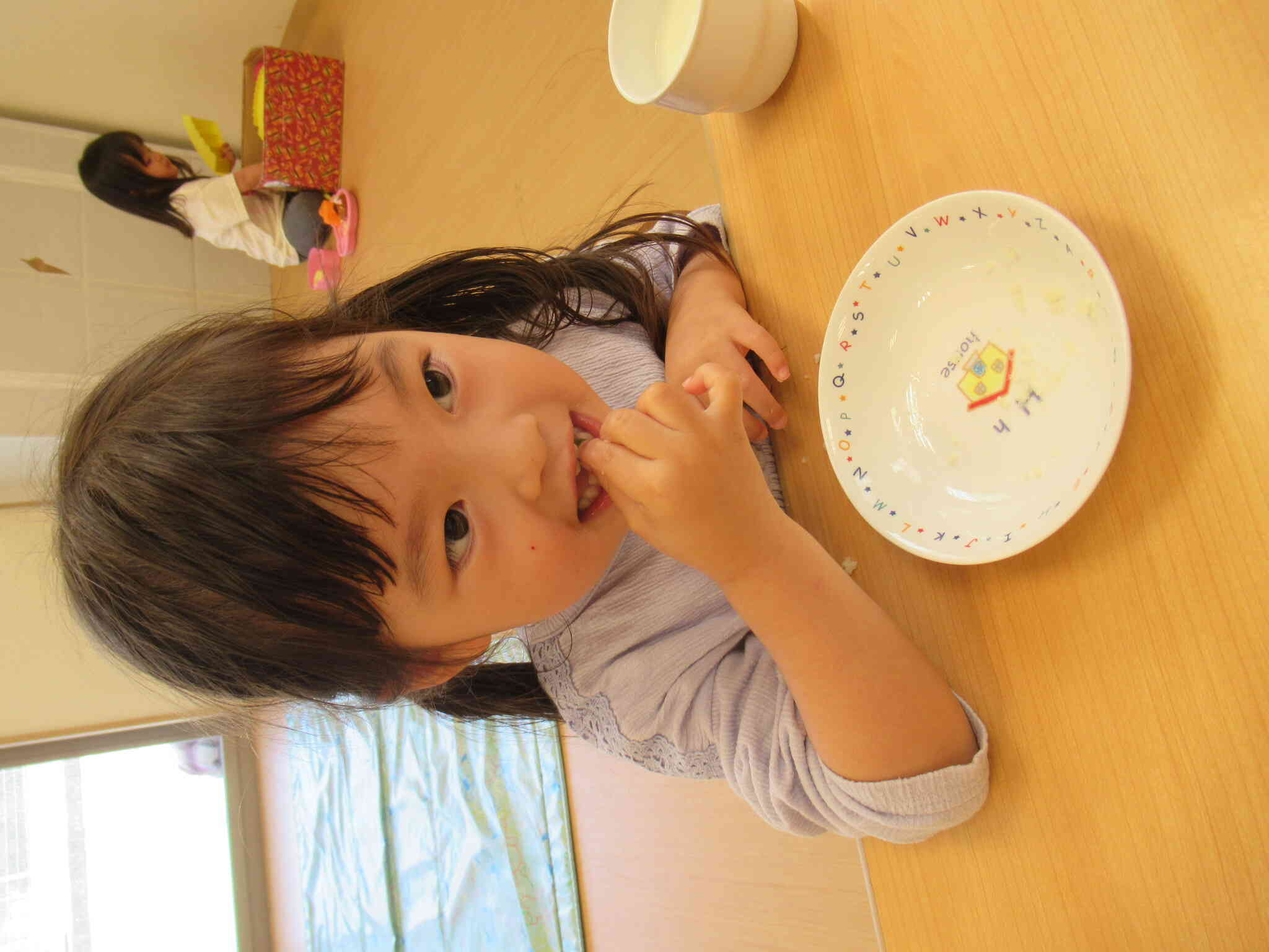 自分で収穫したいんげん、美味しいな♪