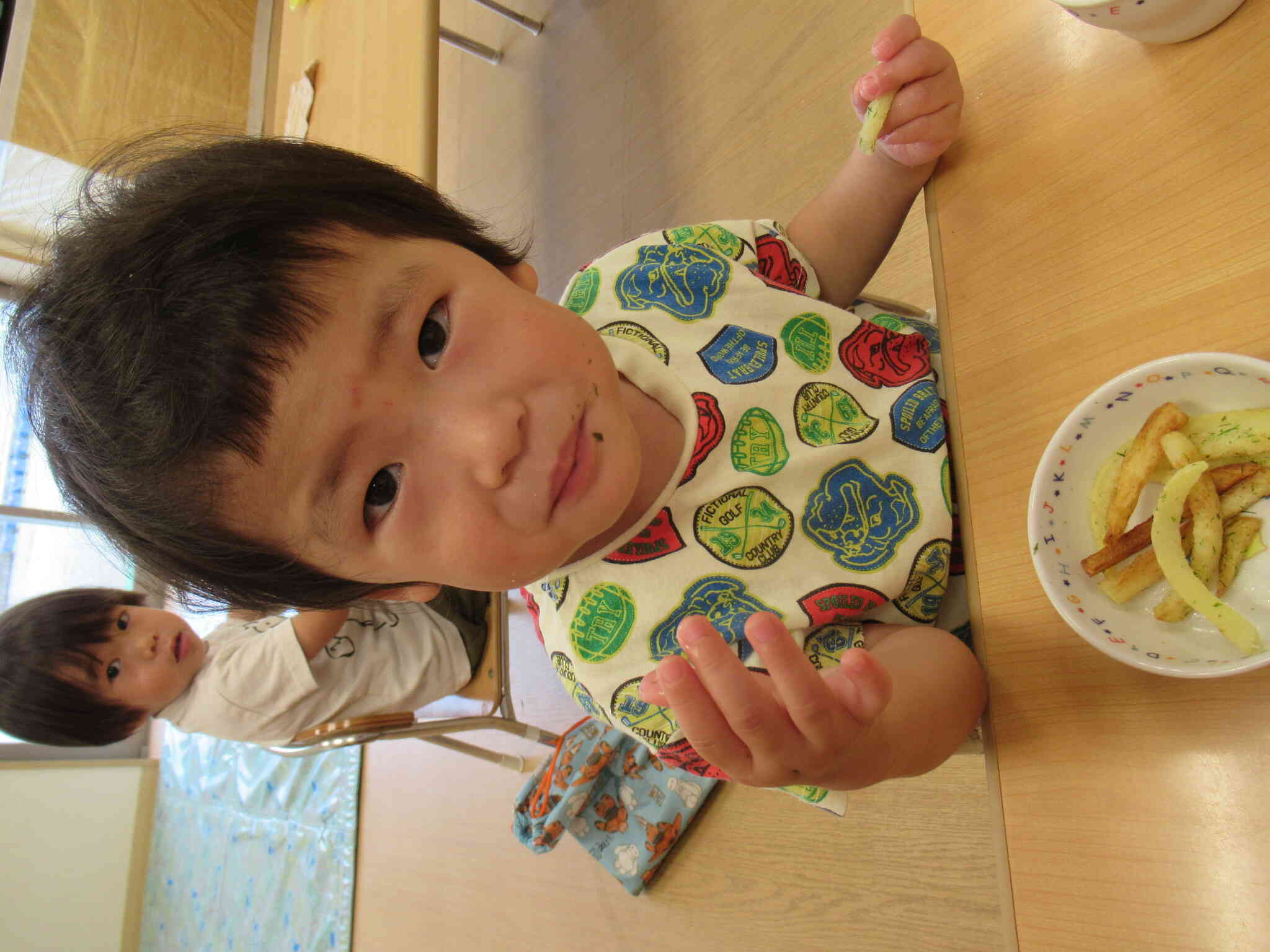 「青のり味、おいしい♡」