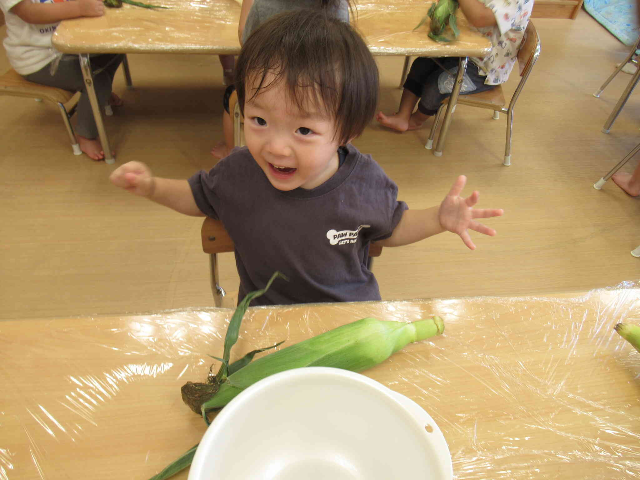 最後まで力いっぱいむいてくれました♪