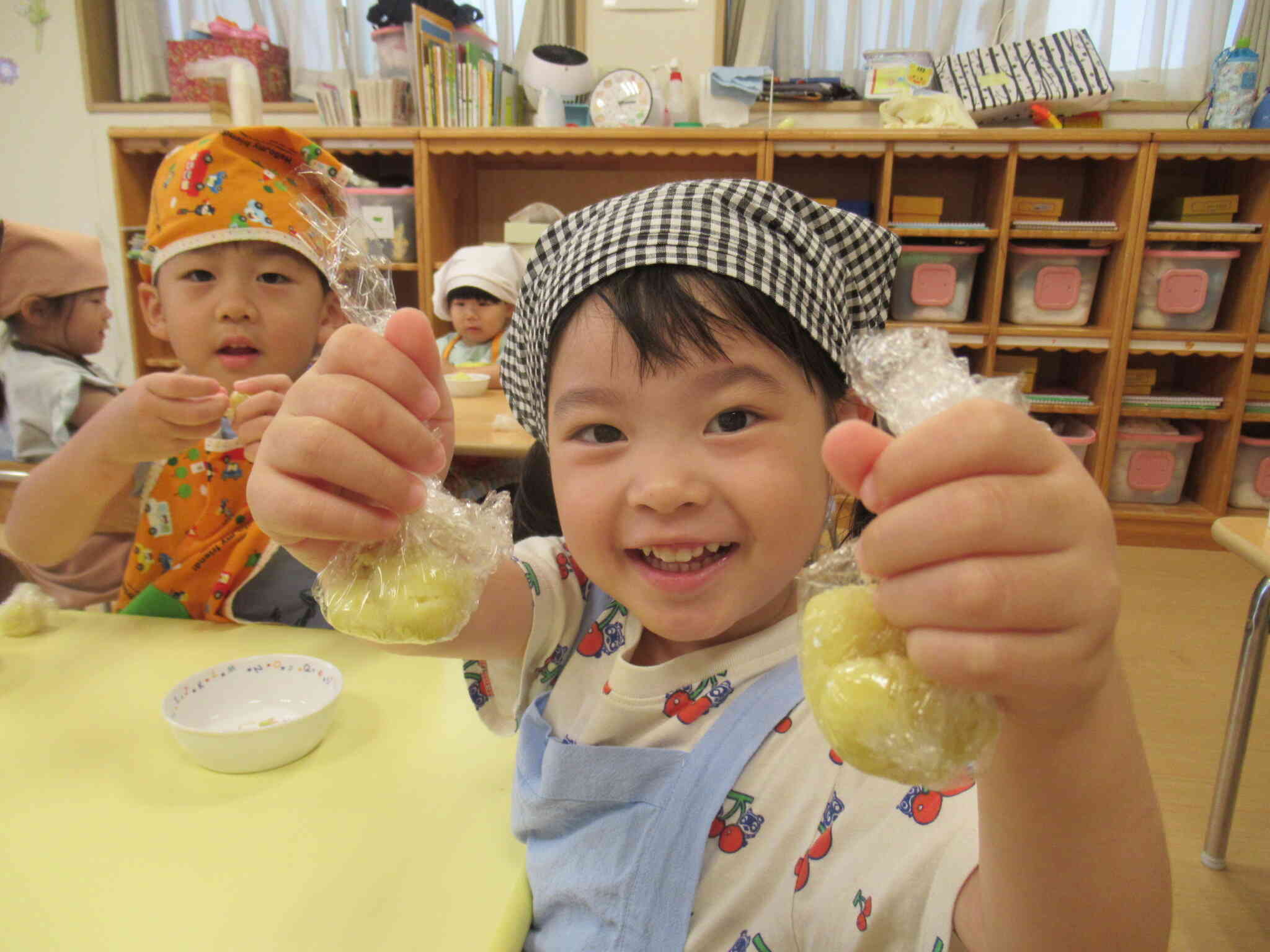 お月見団子を作ったよ~りす組さん~