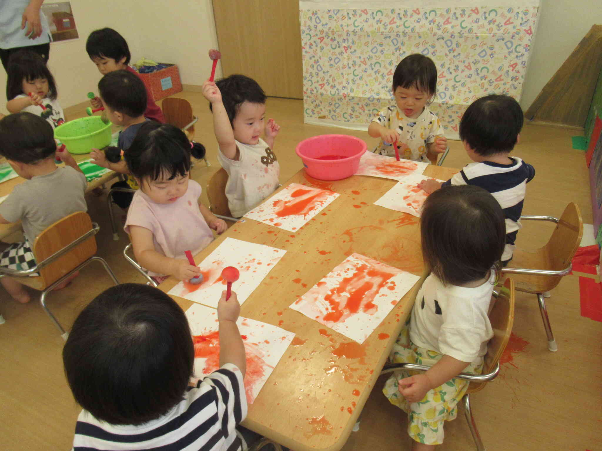 あひるぐみさん製作遊び