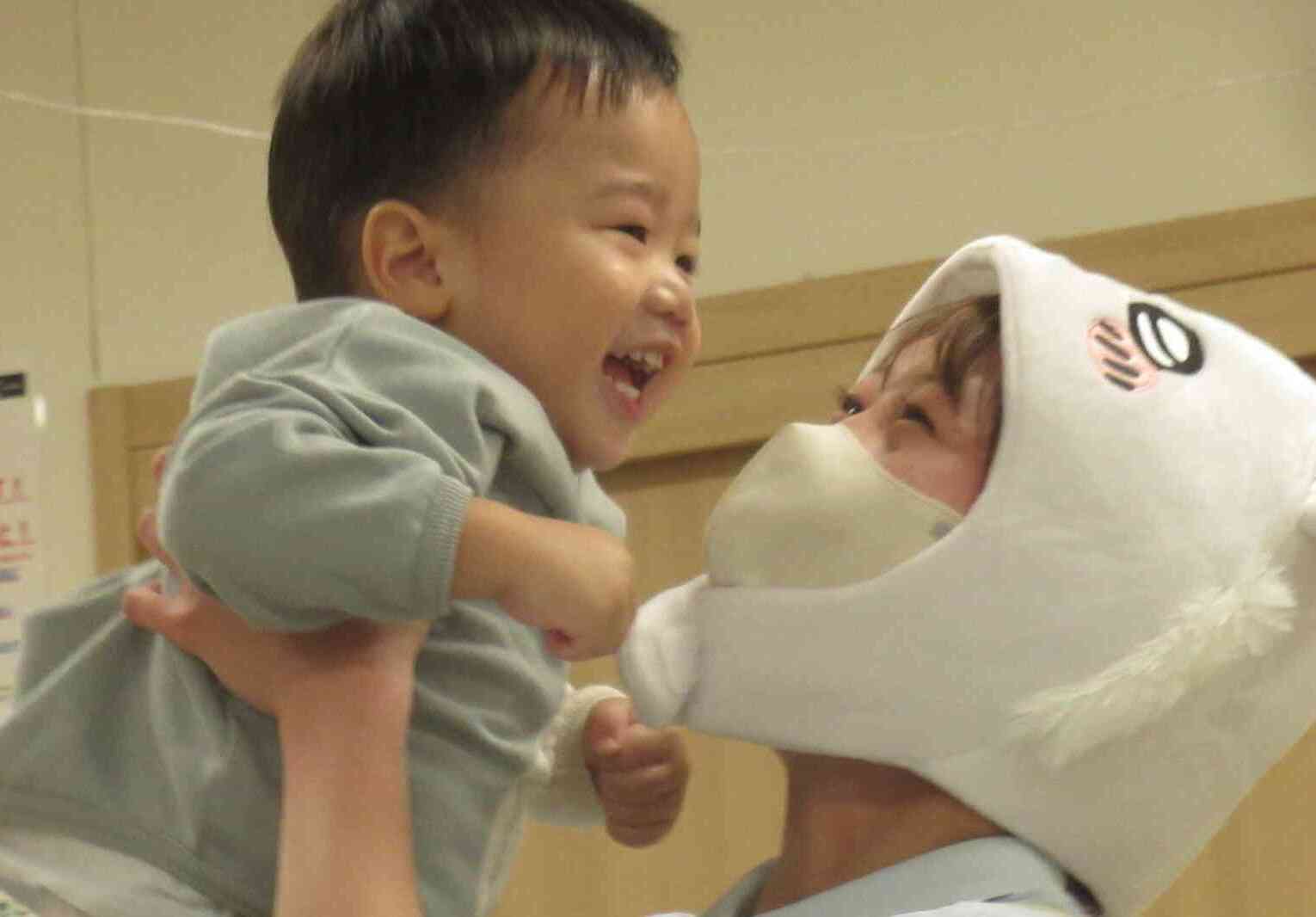 せんせー抱っこして♡とってもいい笑顔♡