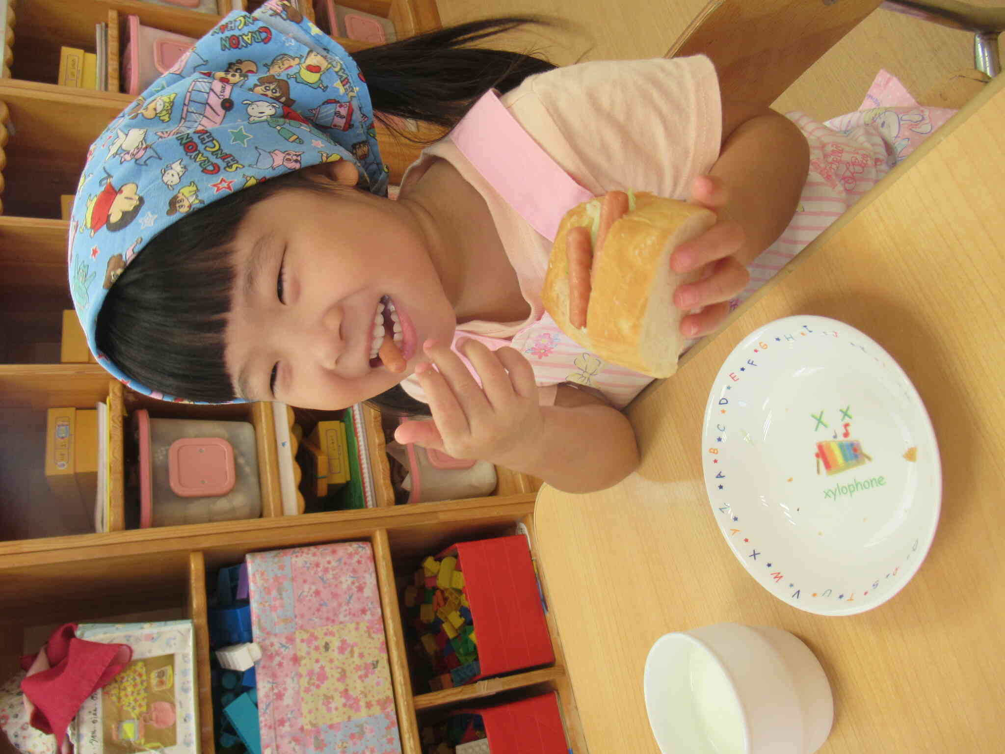 「〇〇ちゃん、ウインナー好きなんよ。」