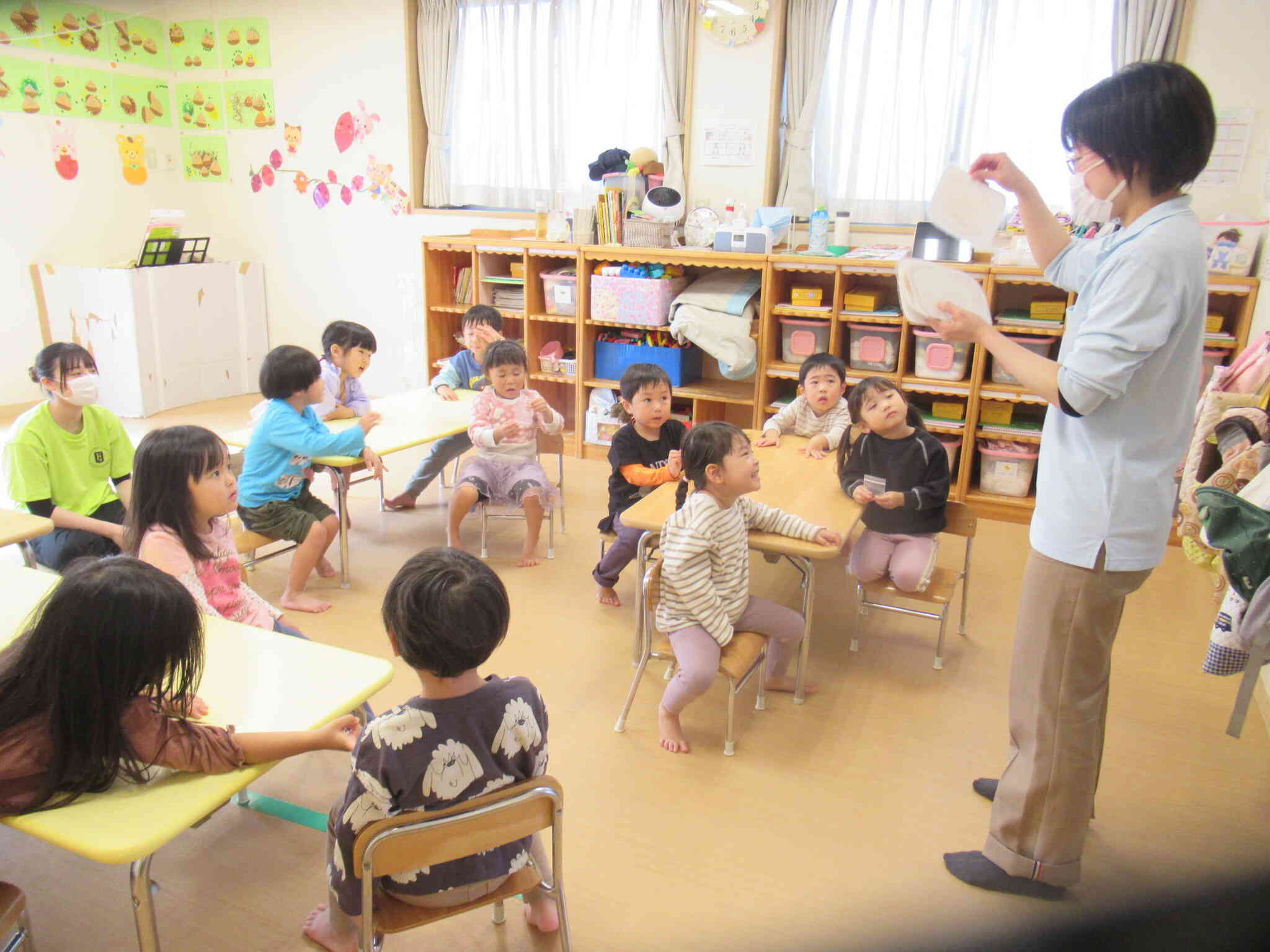 みんなで大豆のお勉強♪大豆からどんな食べ物ができるかな・・・？