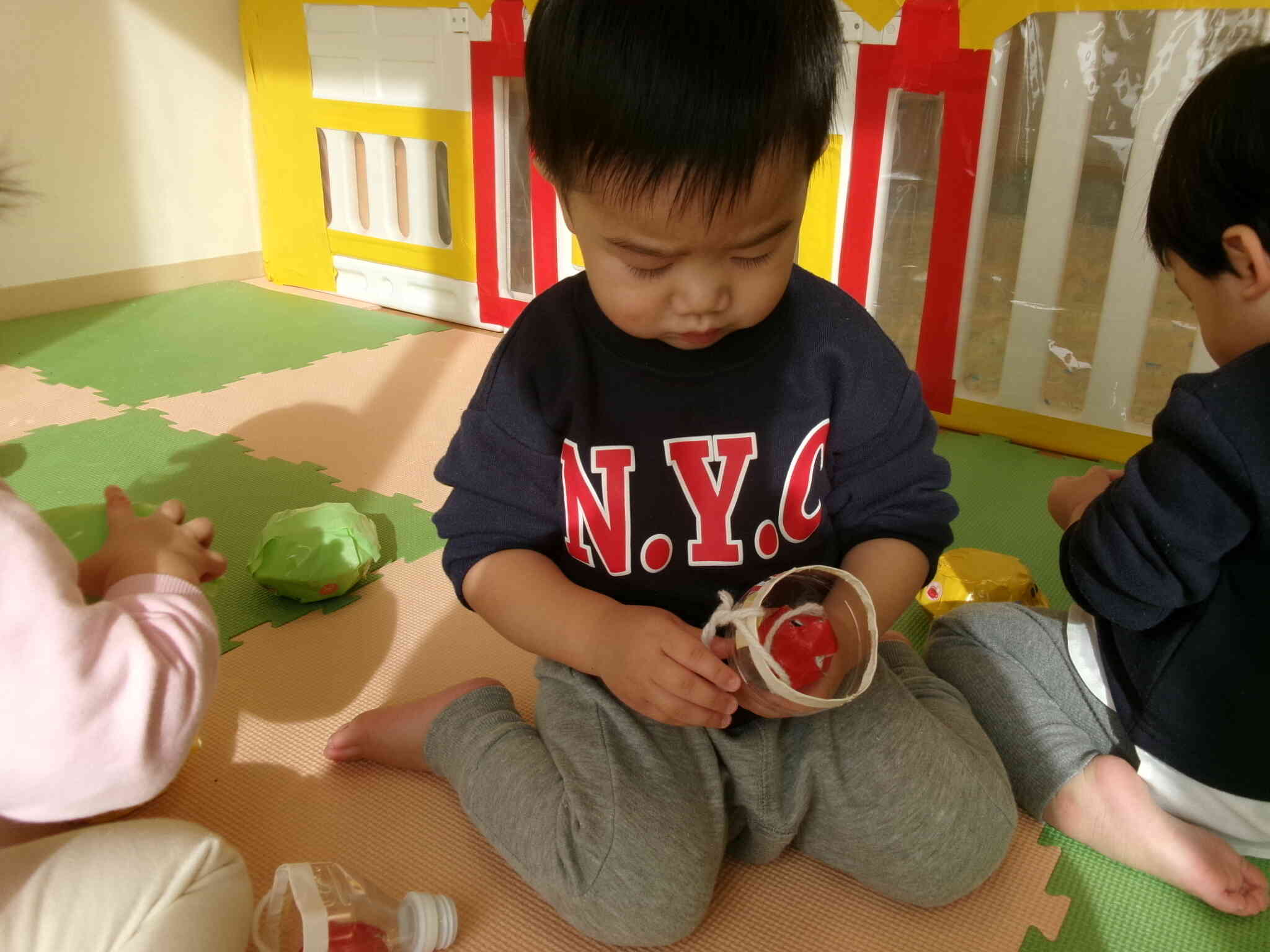 ちょっぴり難しいけどけん玉も出来たよ♪