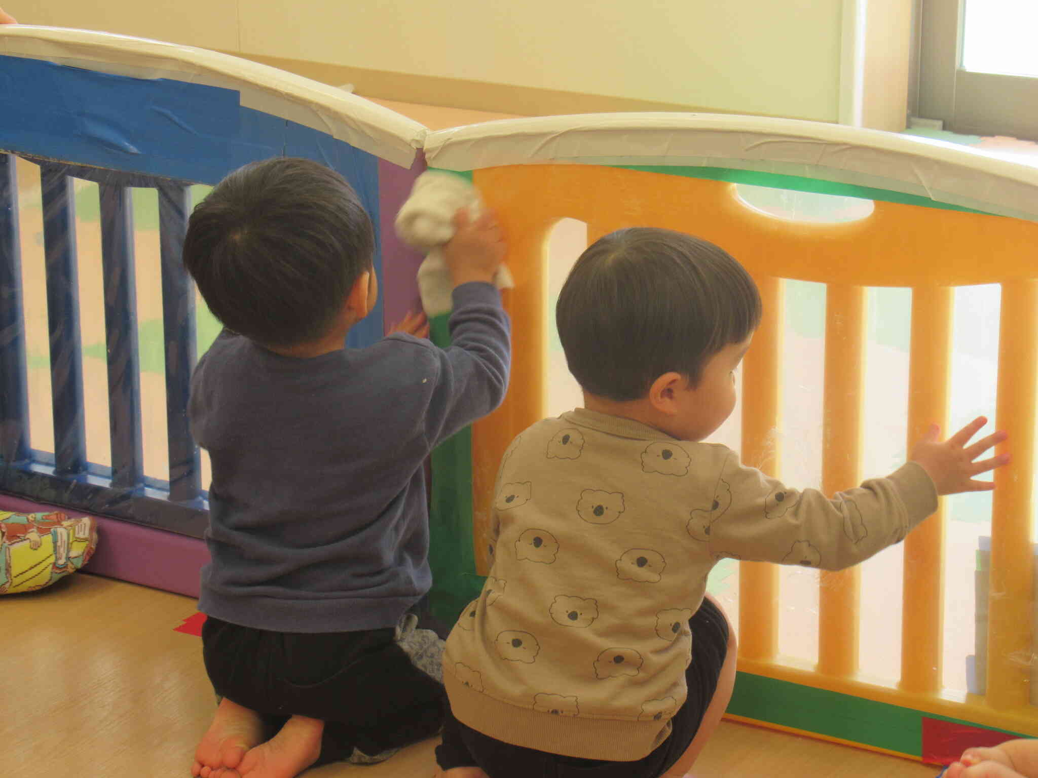 ここもきれいにしなくっちゃ！！