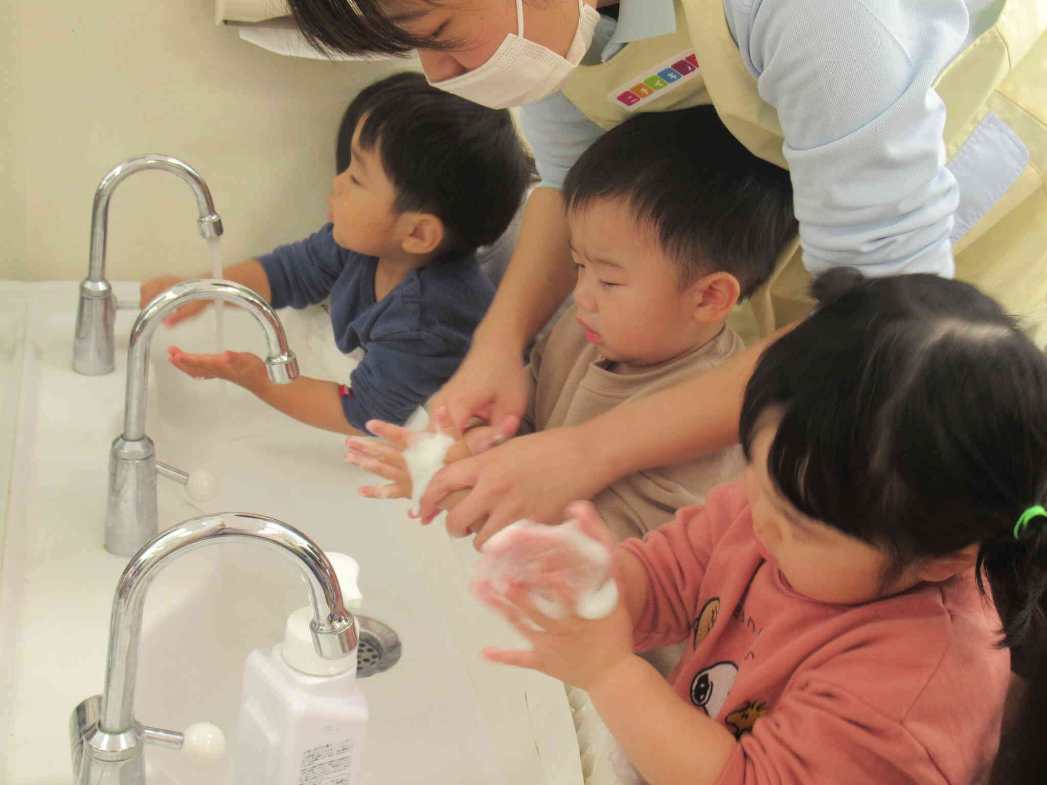 最後はおててもきれいにしよう！