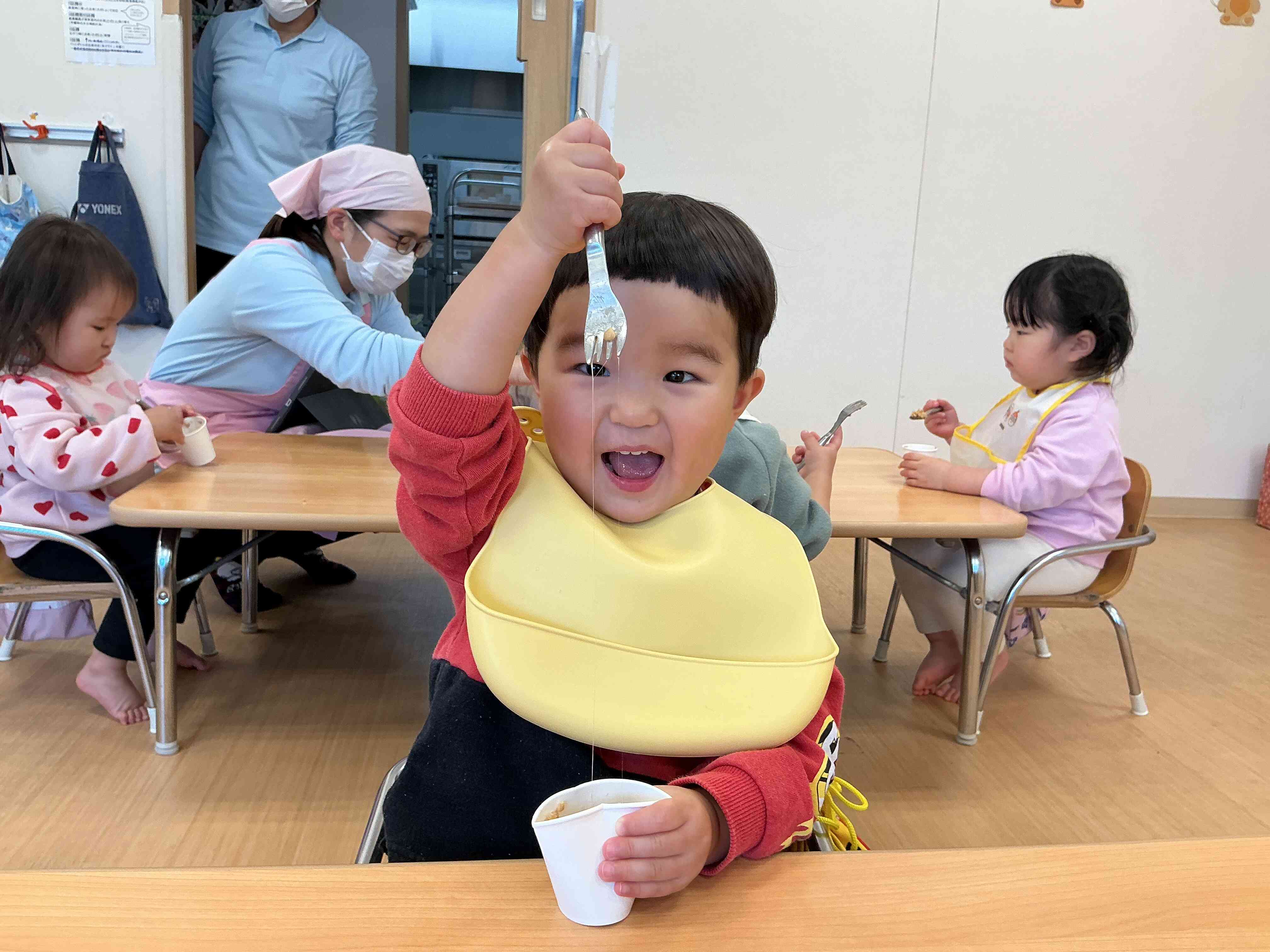 なっとうを混ぜてみよう♪