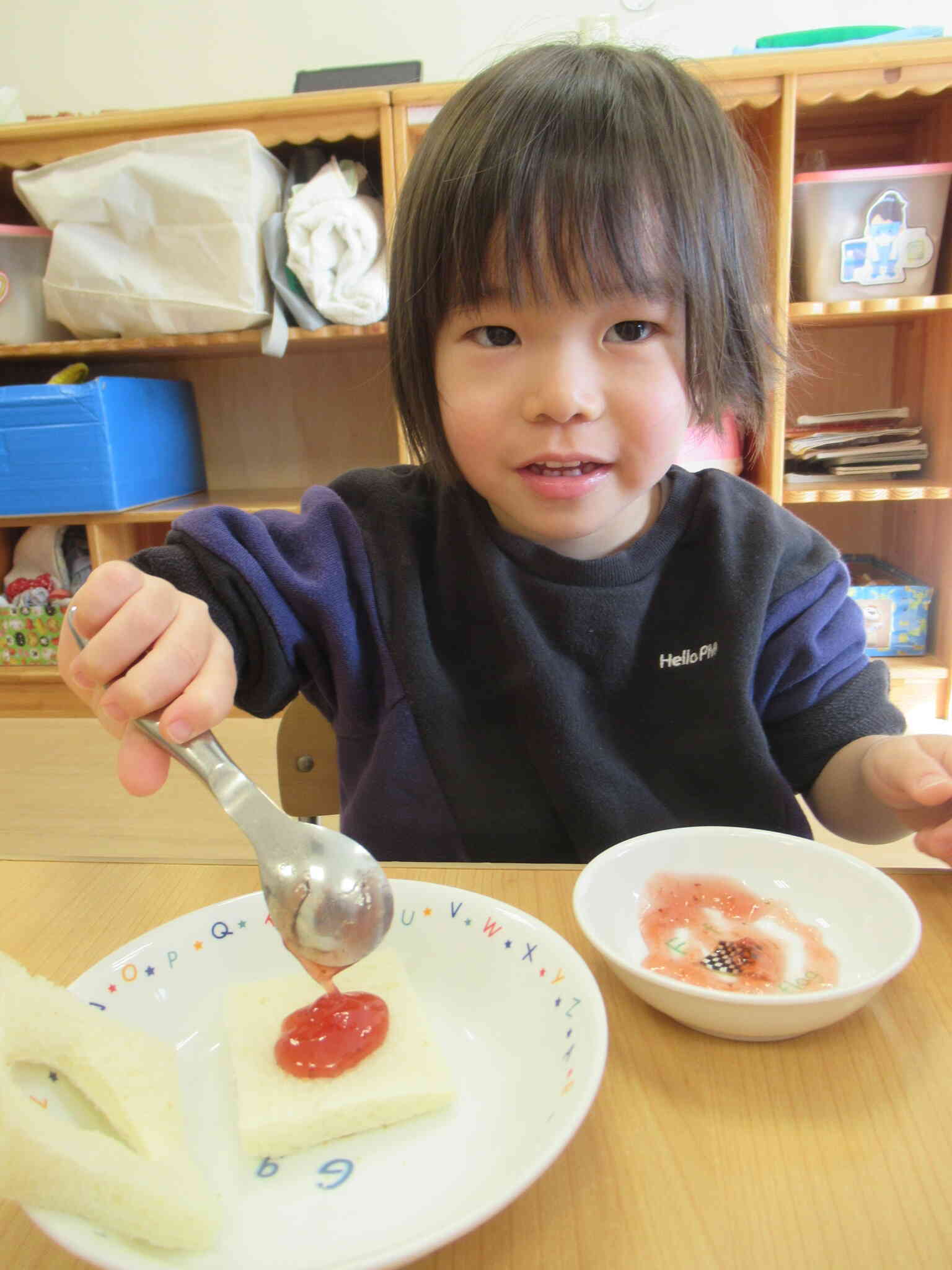 ジャムサンドを作ろう!~うさぎ組さん~