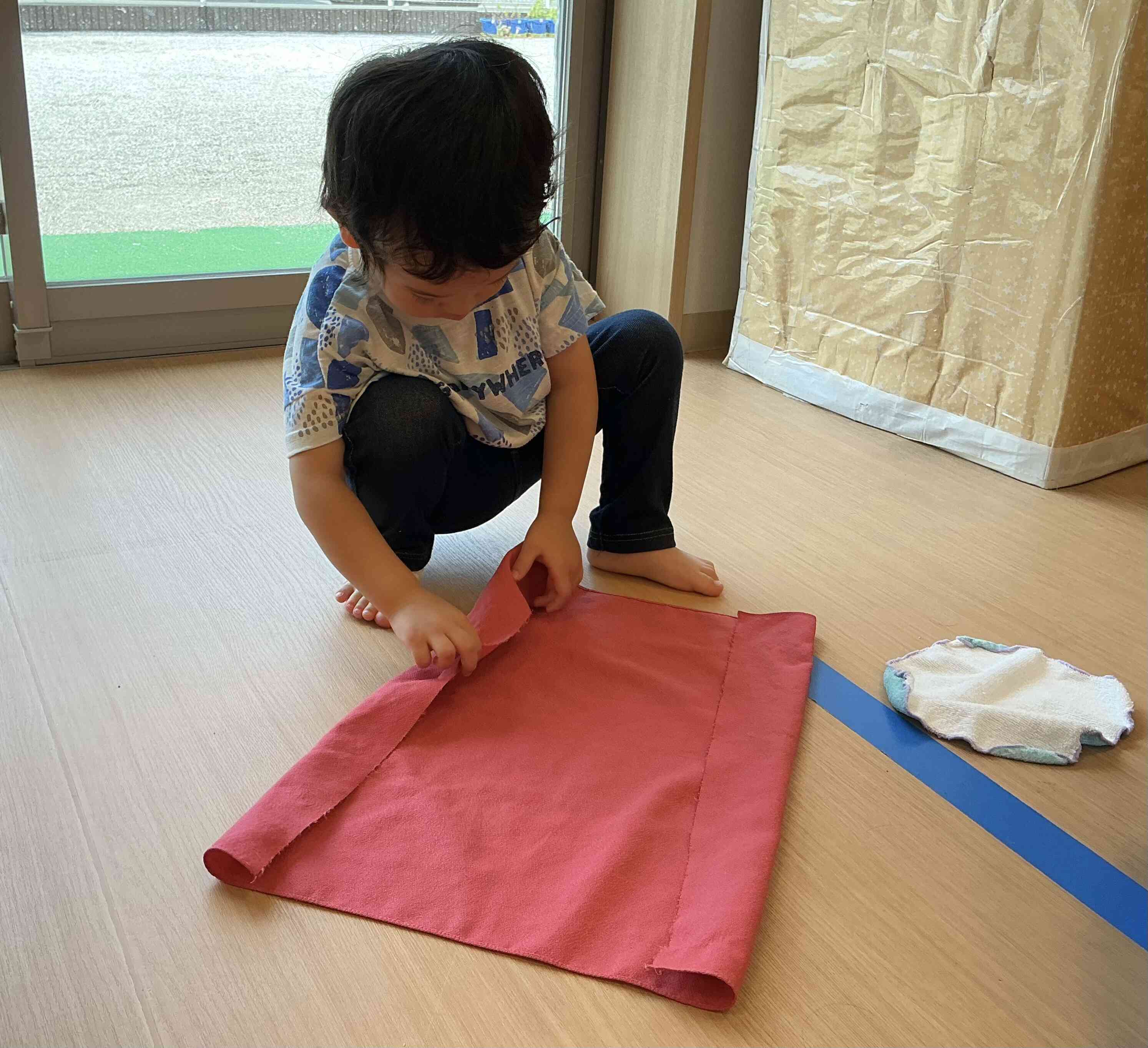 見ててね、たためるよ！！