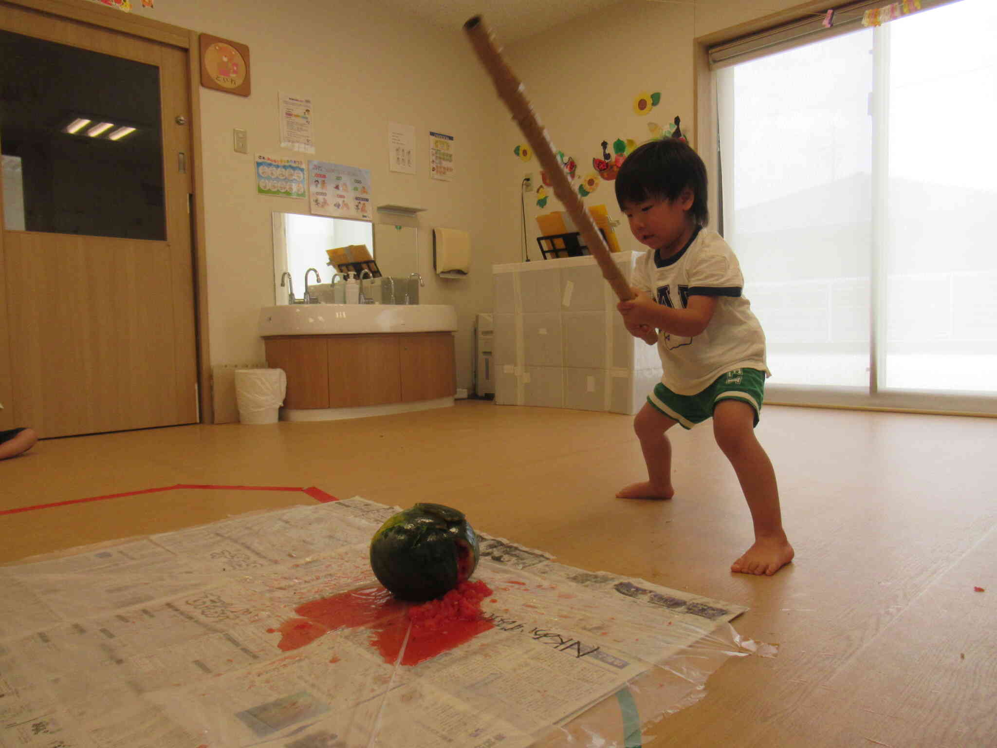 だんだん割れてきて・・・
