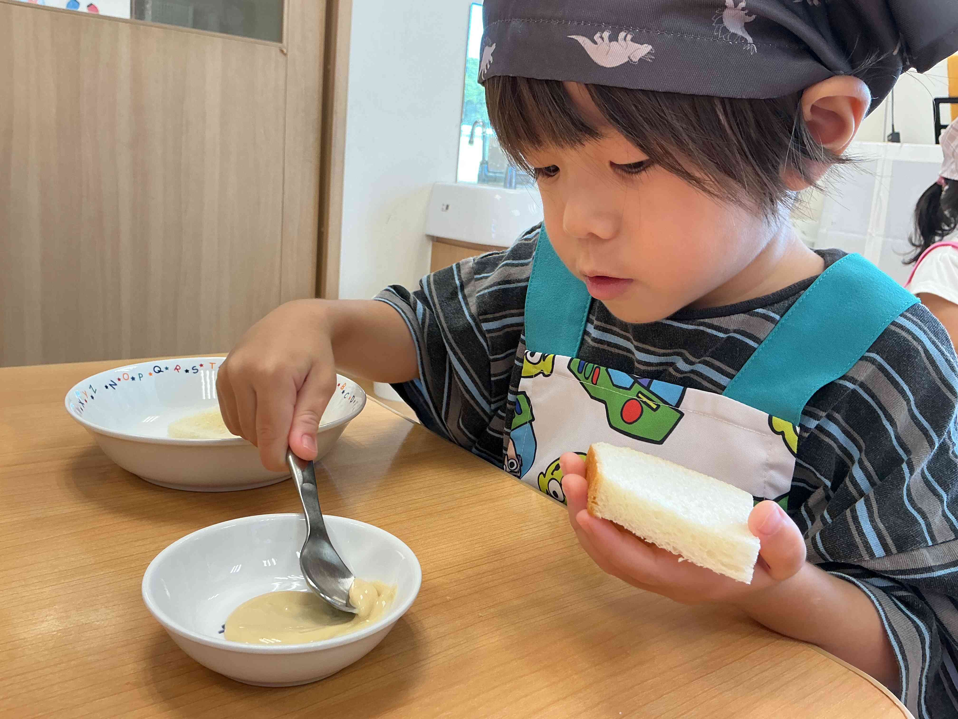 次はきのこのピザを作りました。