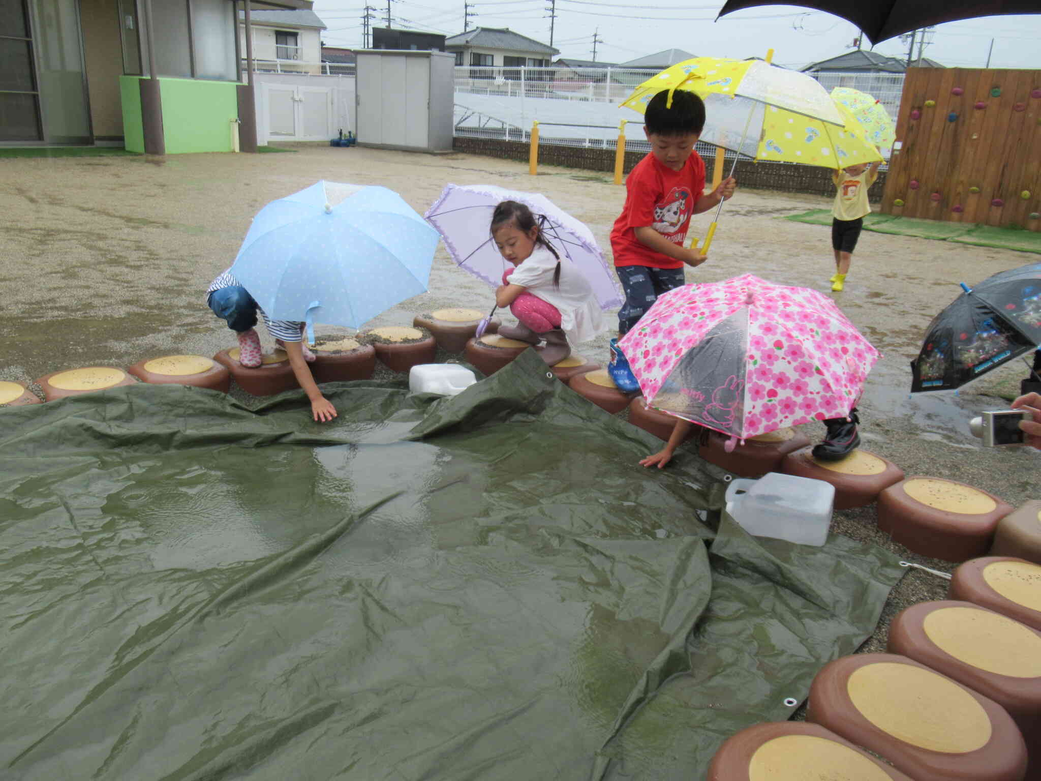 雨の温度が違うことを発見！