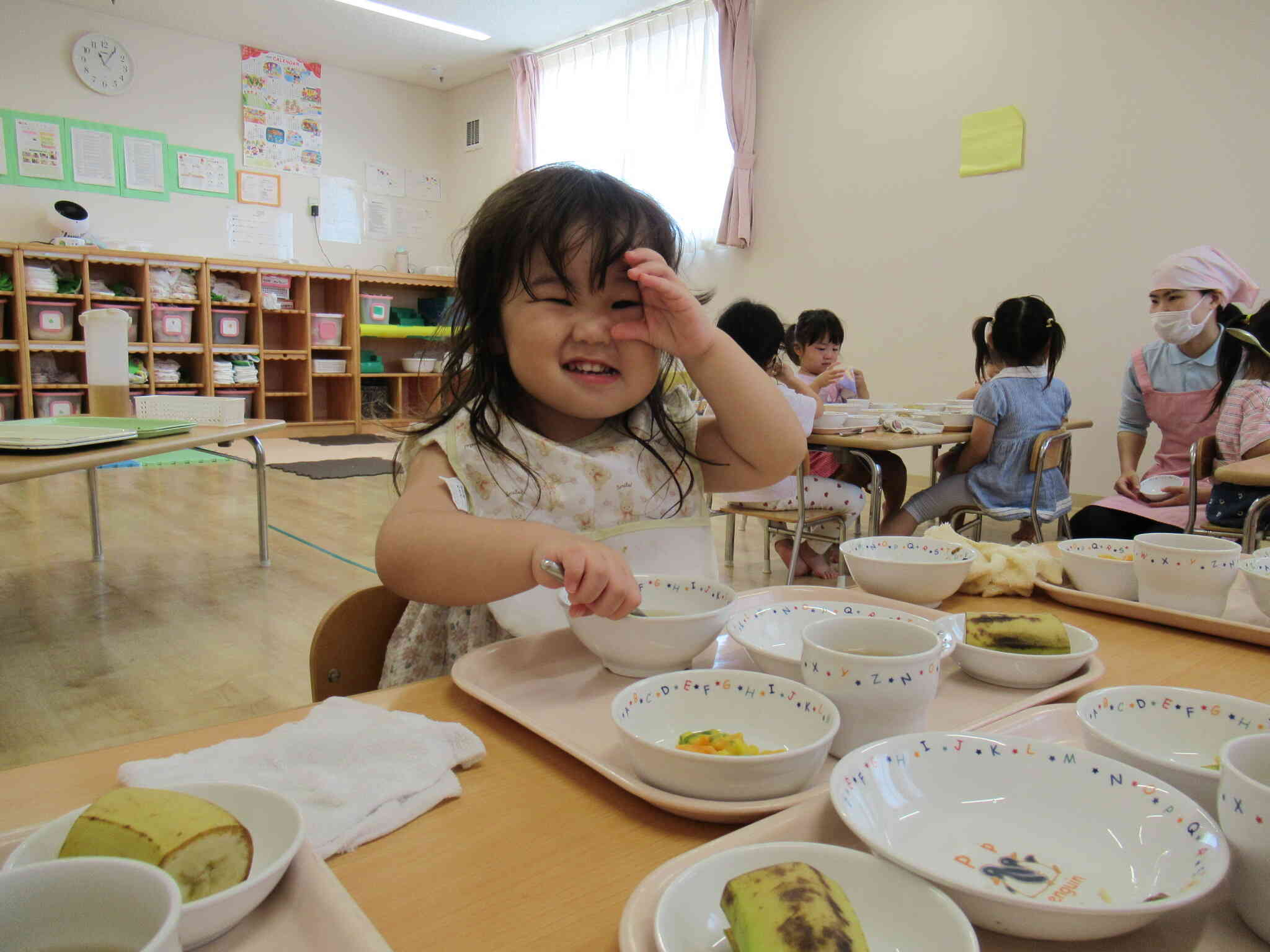おいしい！のポーズ♪