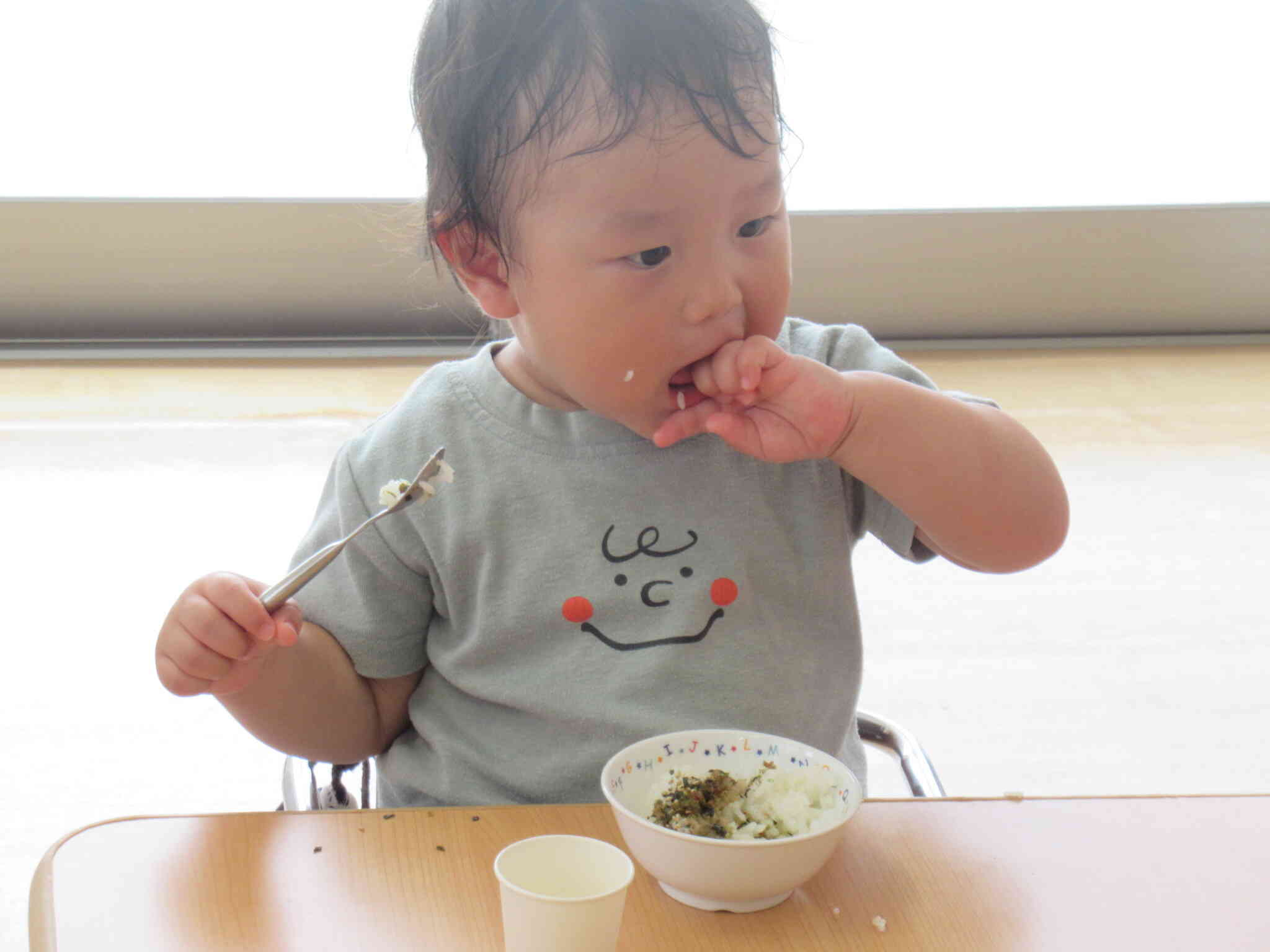 あったかいごはんにかけて…