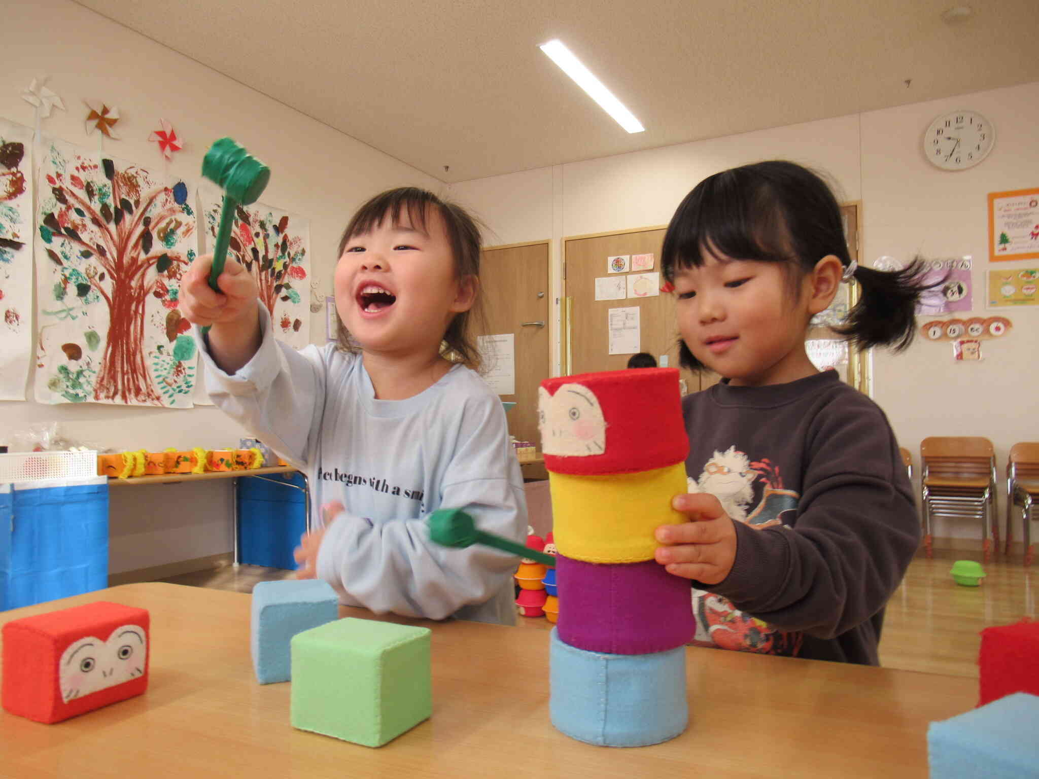 だるまおとしに挑戦☆