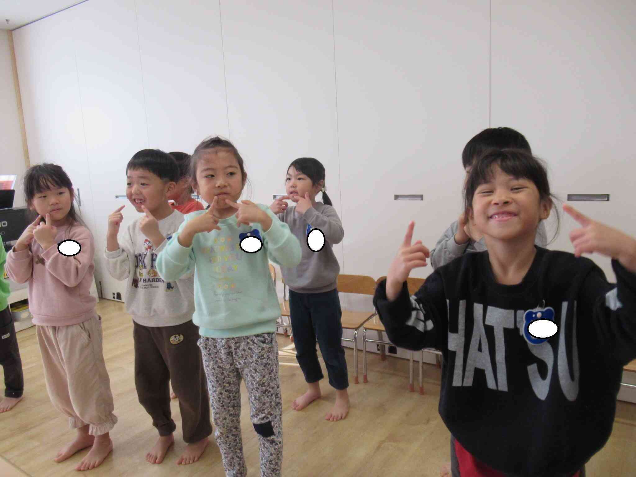 きりん組さんの英語レッスン☆