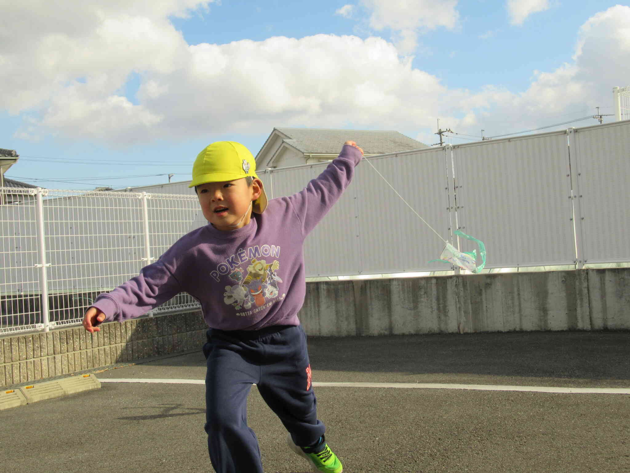 走るとこんな風にあがるんだよ♪