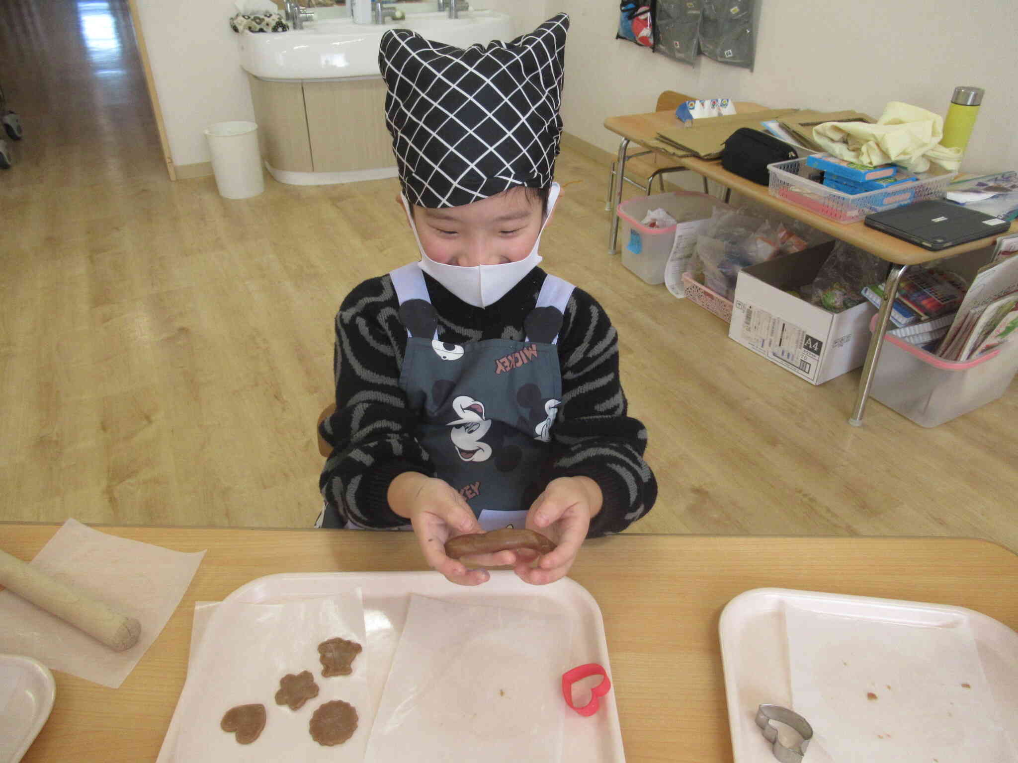 自分の好きな型で型抜きをしよう♪