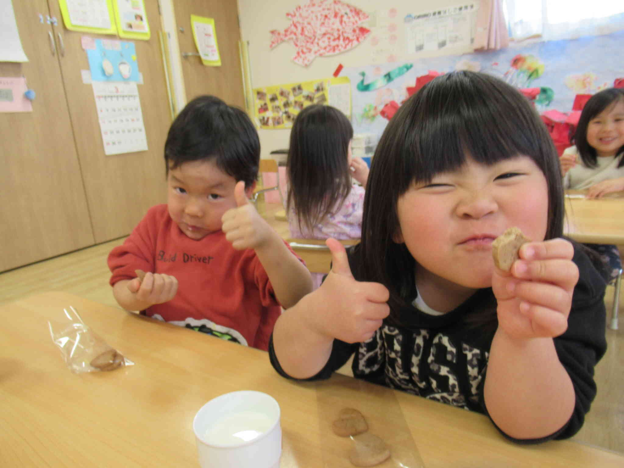 美味しくてGoodのポーズ♪