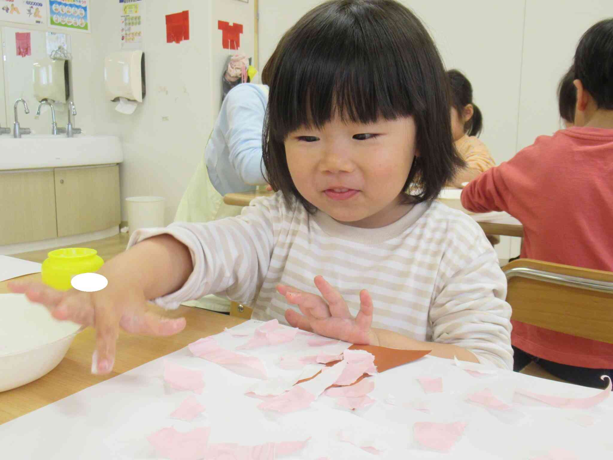 花びらいっぱい！満開のさくらができたよ♡