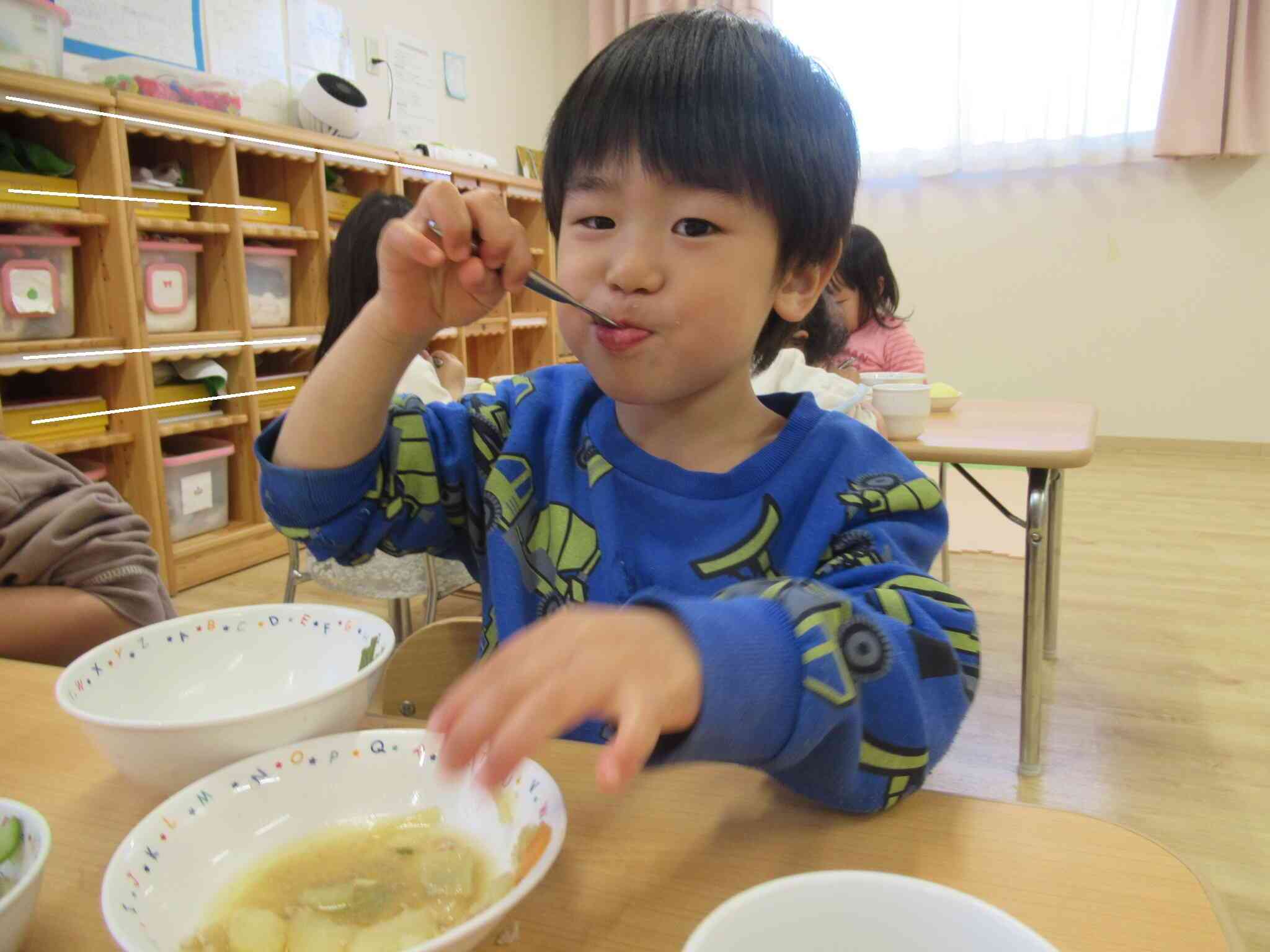 お野菜も食べられるんだよ！