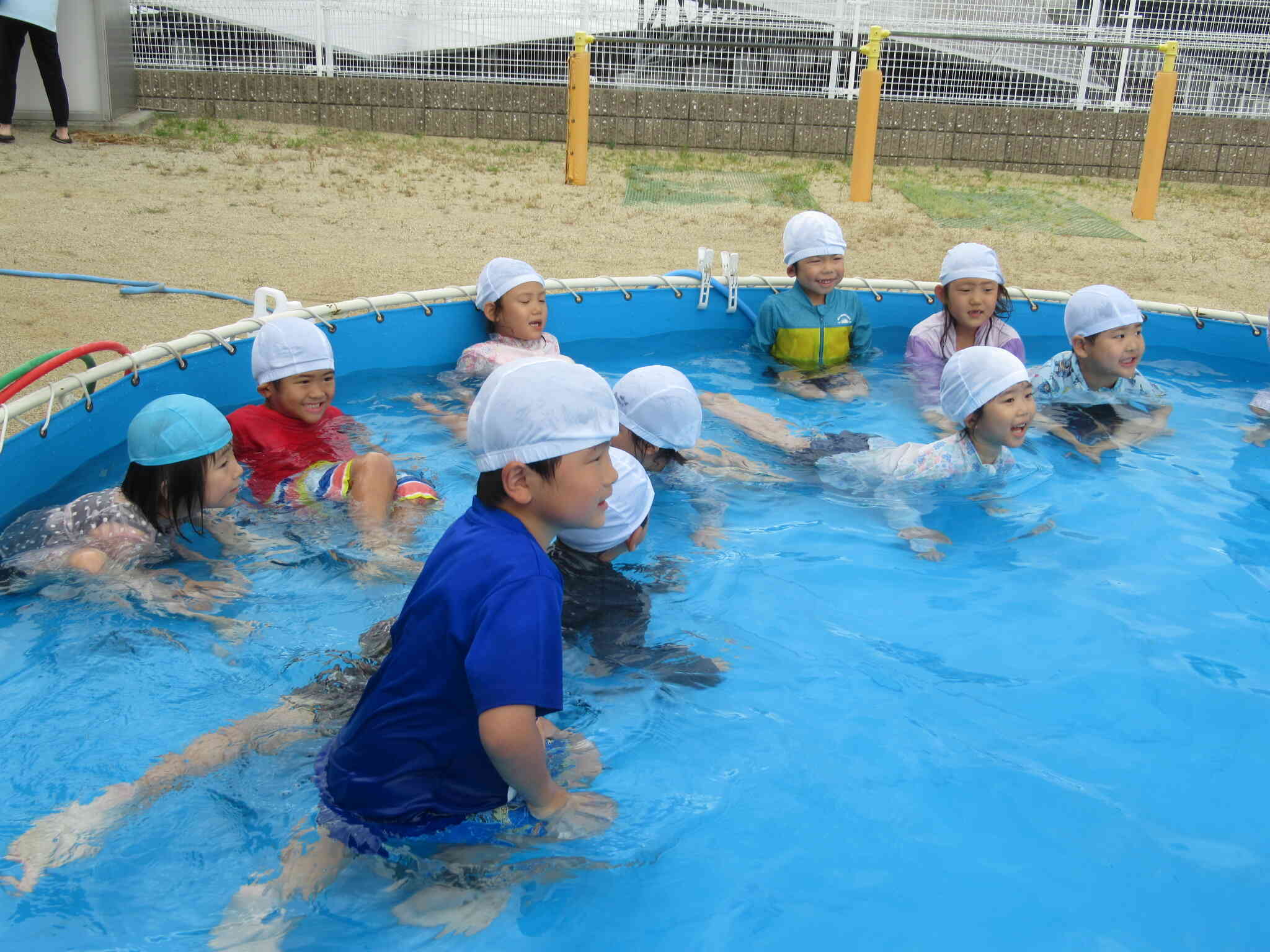 水に顔をつけられるようになったよ♪
