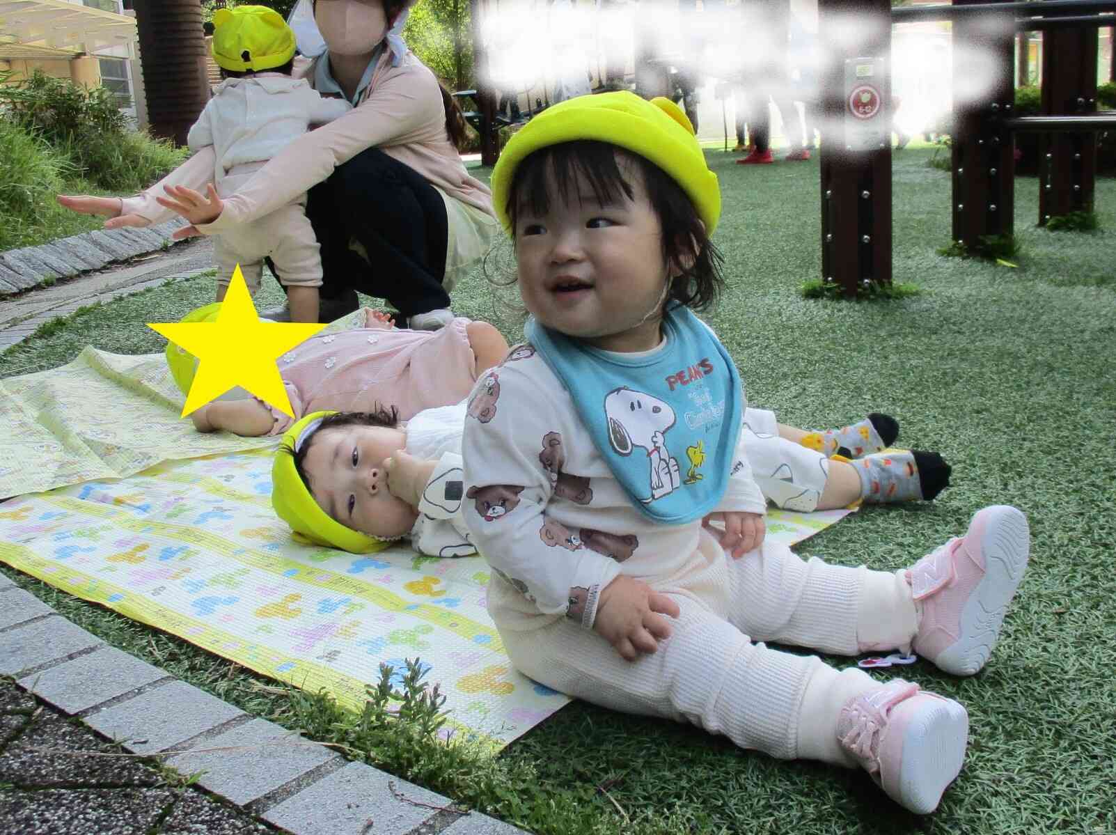 0歳児　ひよこ組　公園デビュー！