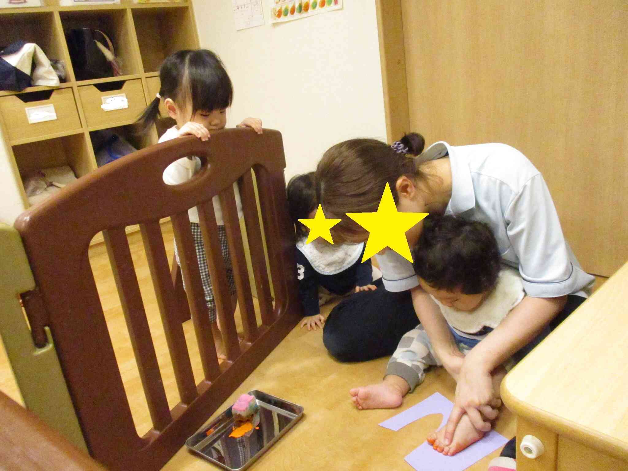 足形スタンプも!