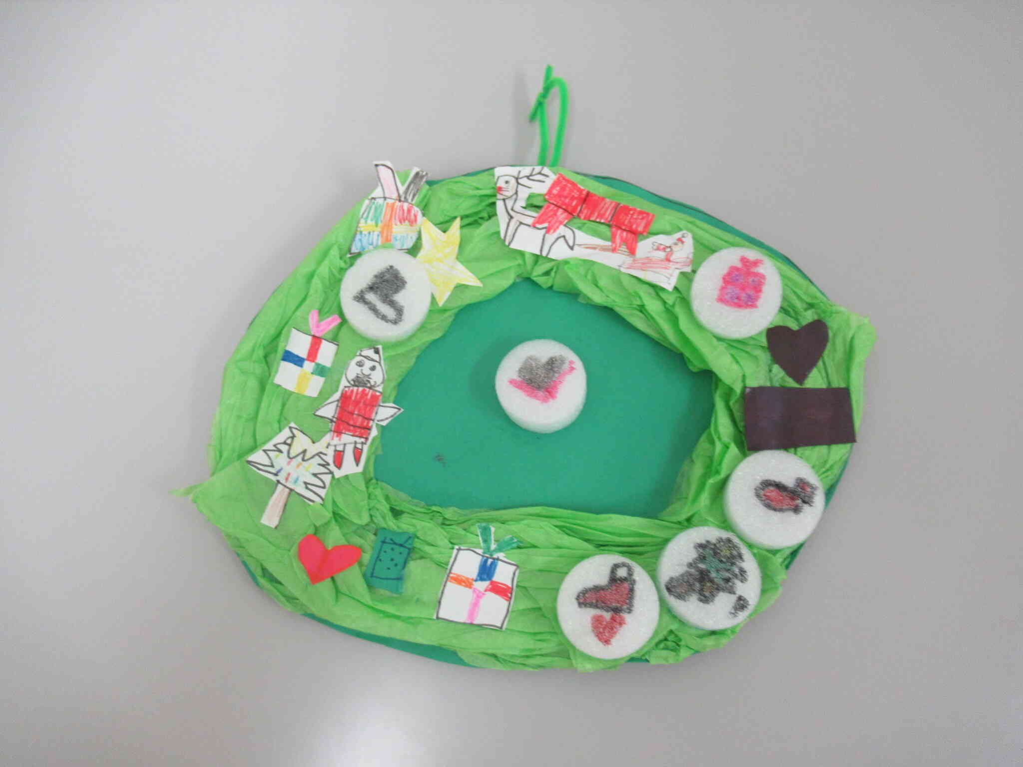 完成したクリスマスリース！