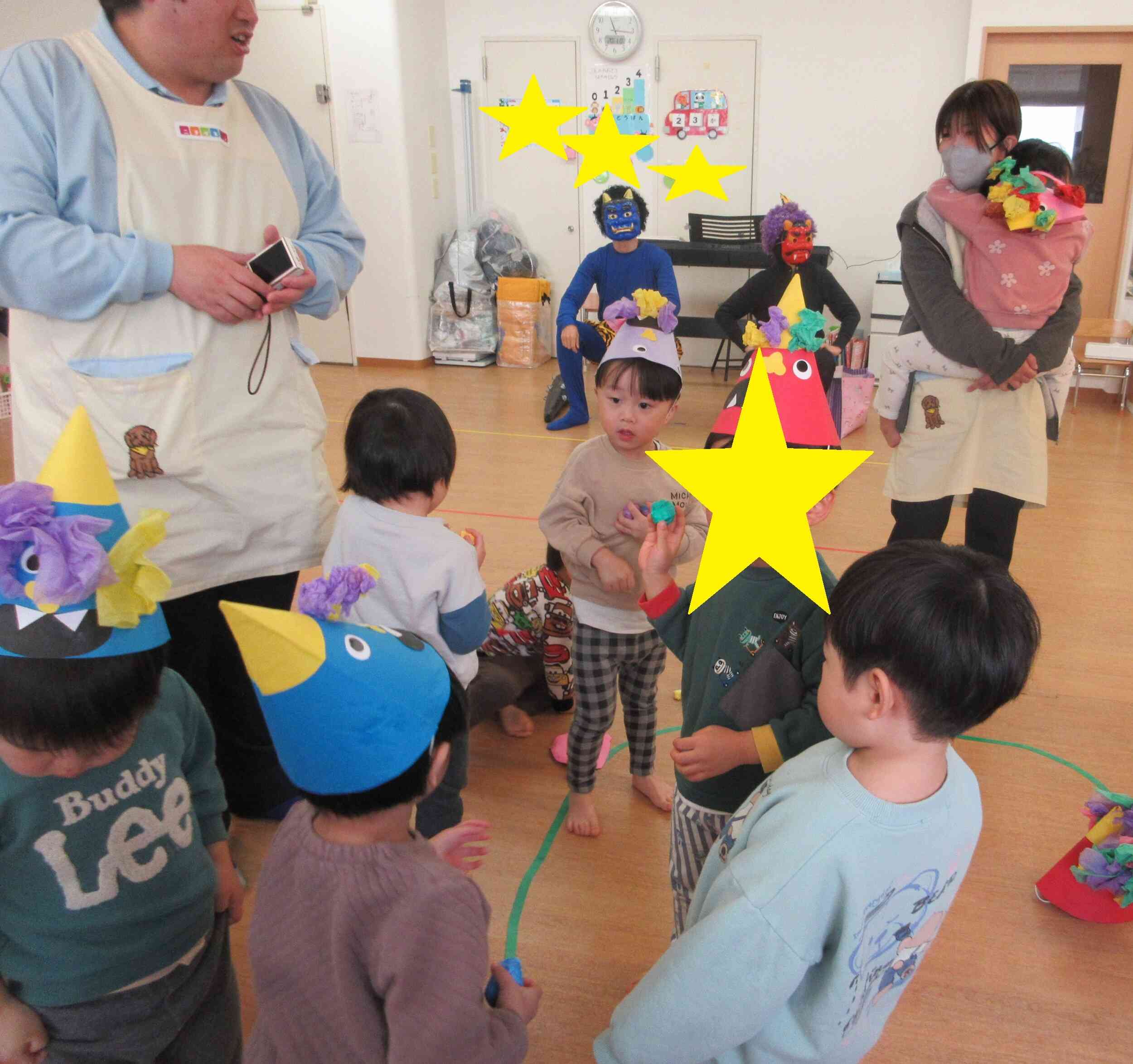 やさしい鬼だけどちょっとだけ怖かったね