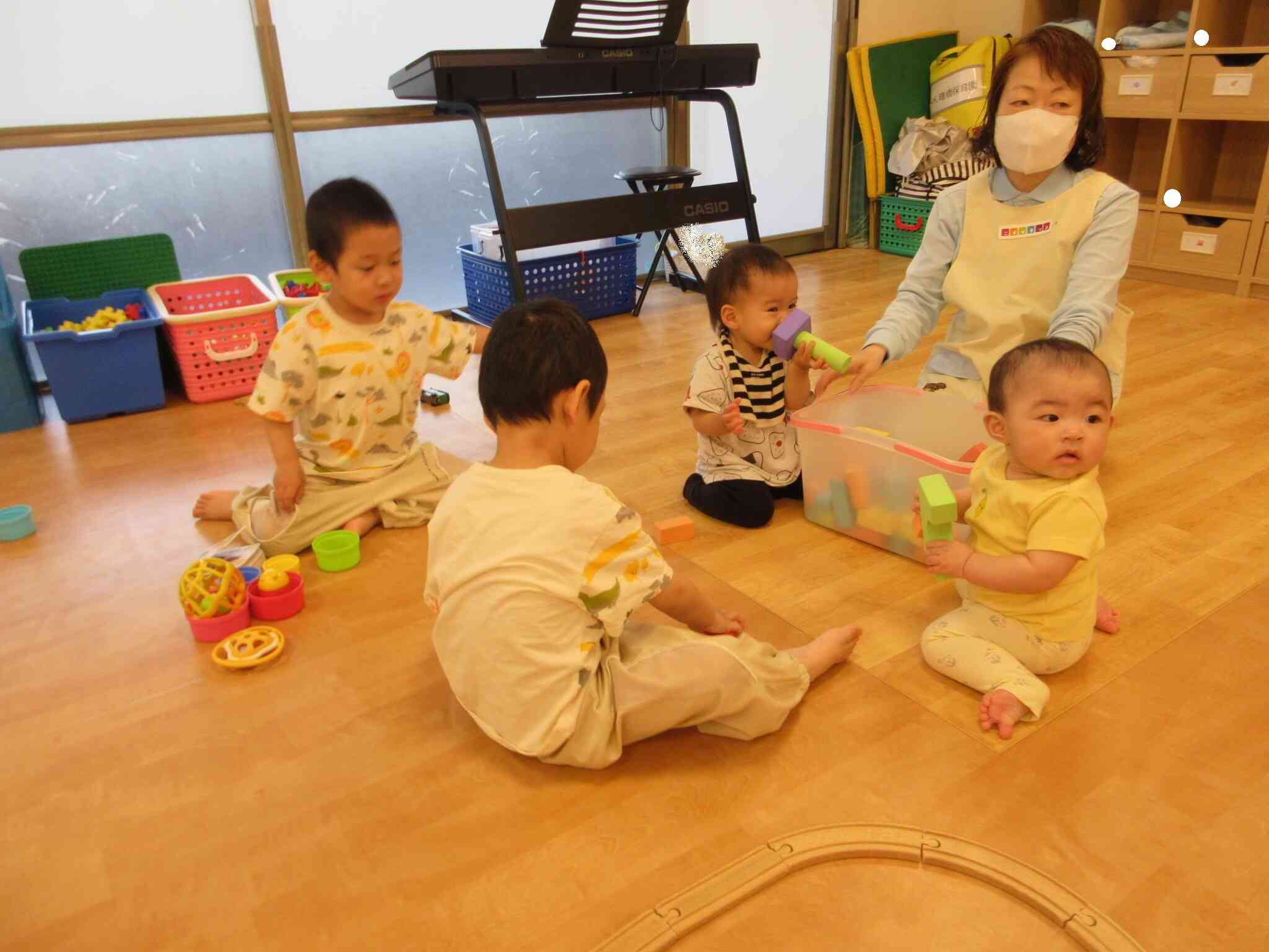 朝夕の合同保育の様子